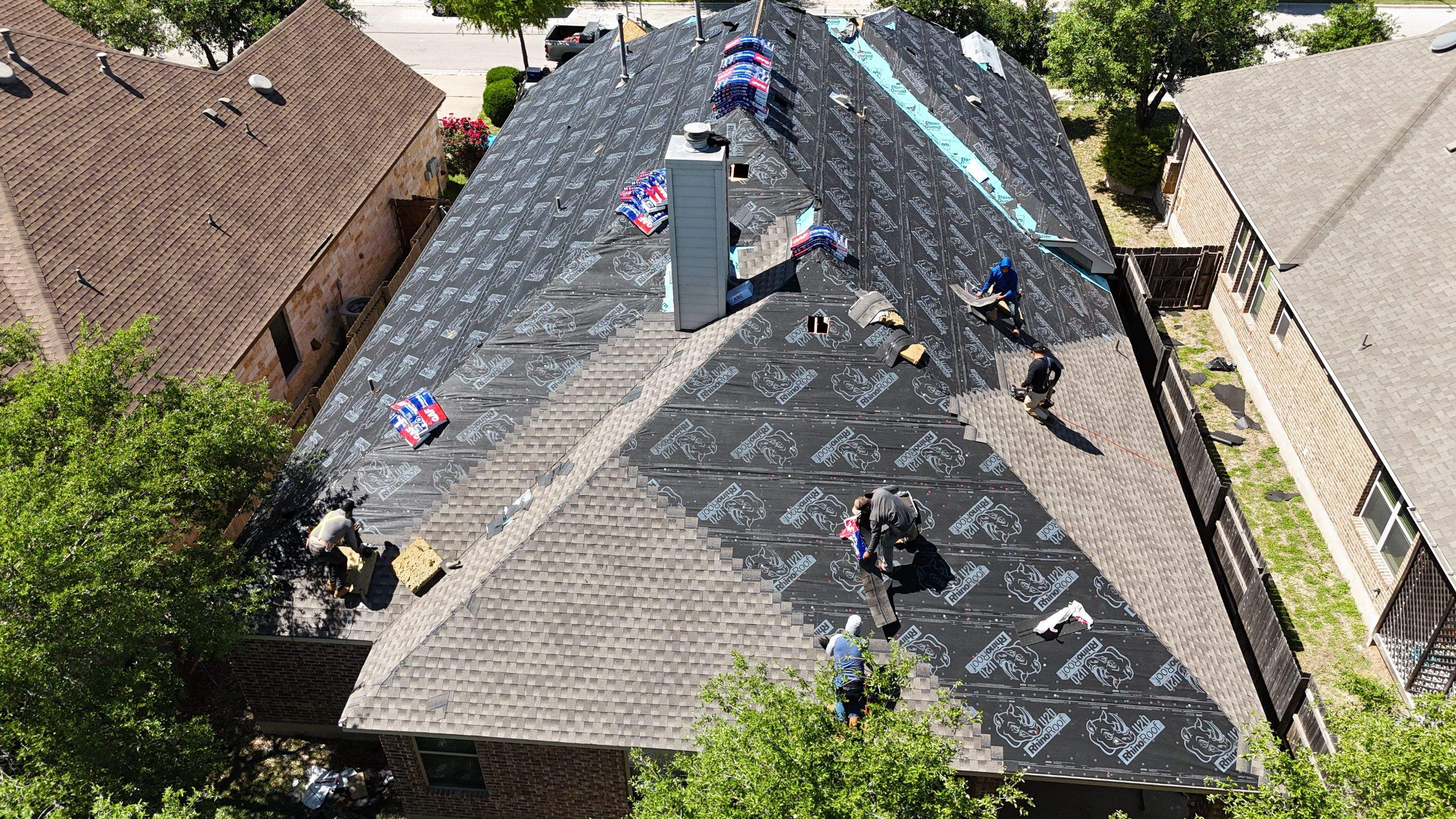 Residential Roof Replacement using GAF HDZ - Weathered Wood by Elite Roofing LLC