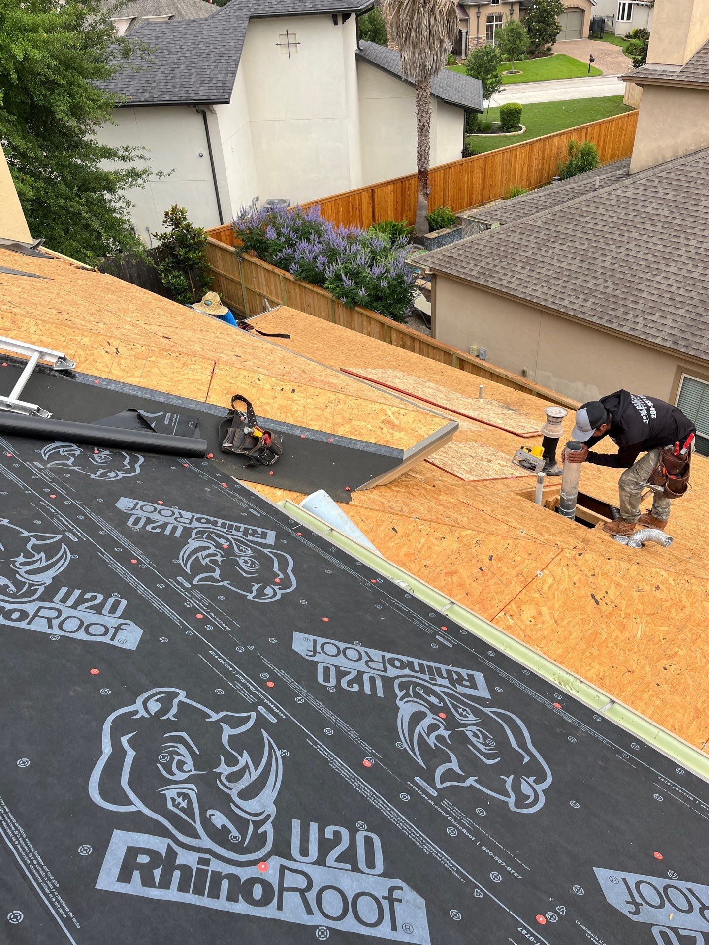 Residential Roofing Installation using Owen's Corning Duration (Lifetime) Shingles by Roof Repair Company