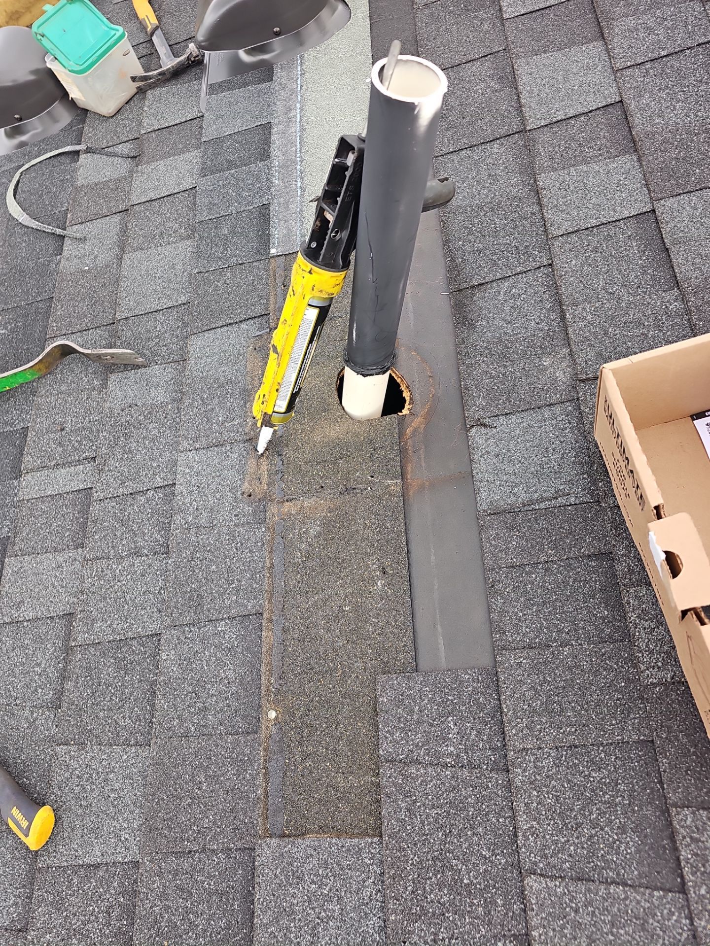 Roof Repair - Vent Flashing Replacement by Winchester Roofing