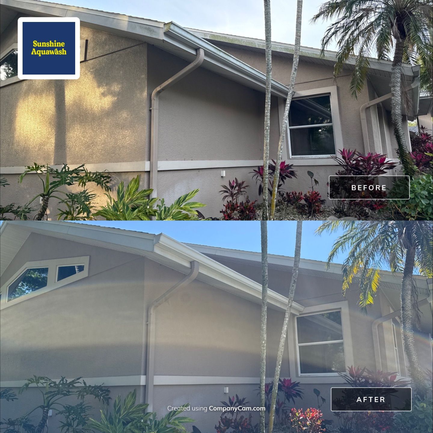 Large House Wash & Pool Cage Cleaning with Heavy Mud Dauber Nest Removal – Bradenton, FL 34209 by Sunshine AquaWash