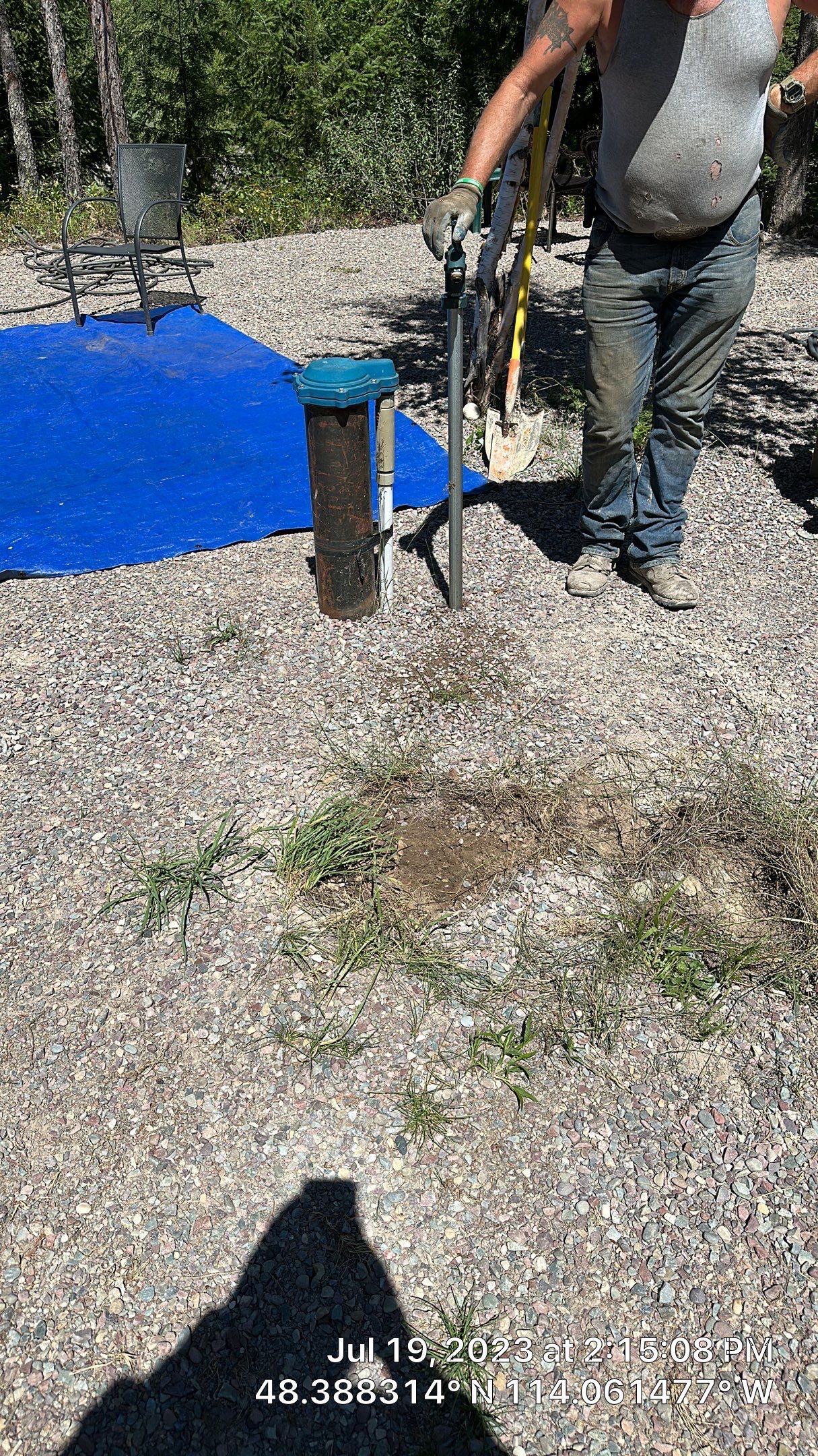 Replace non-functioning yard hydrant by Alto Well and Pump, LLC