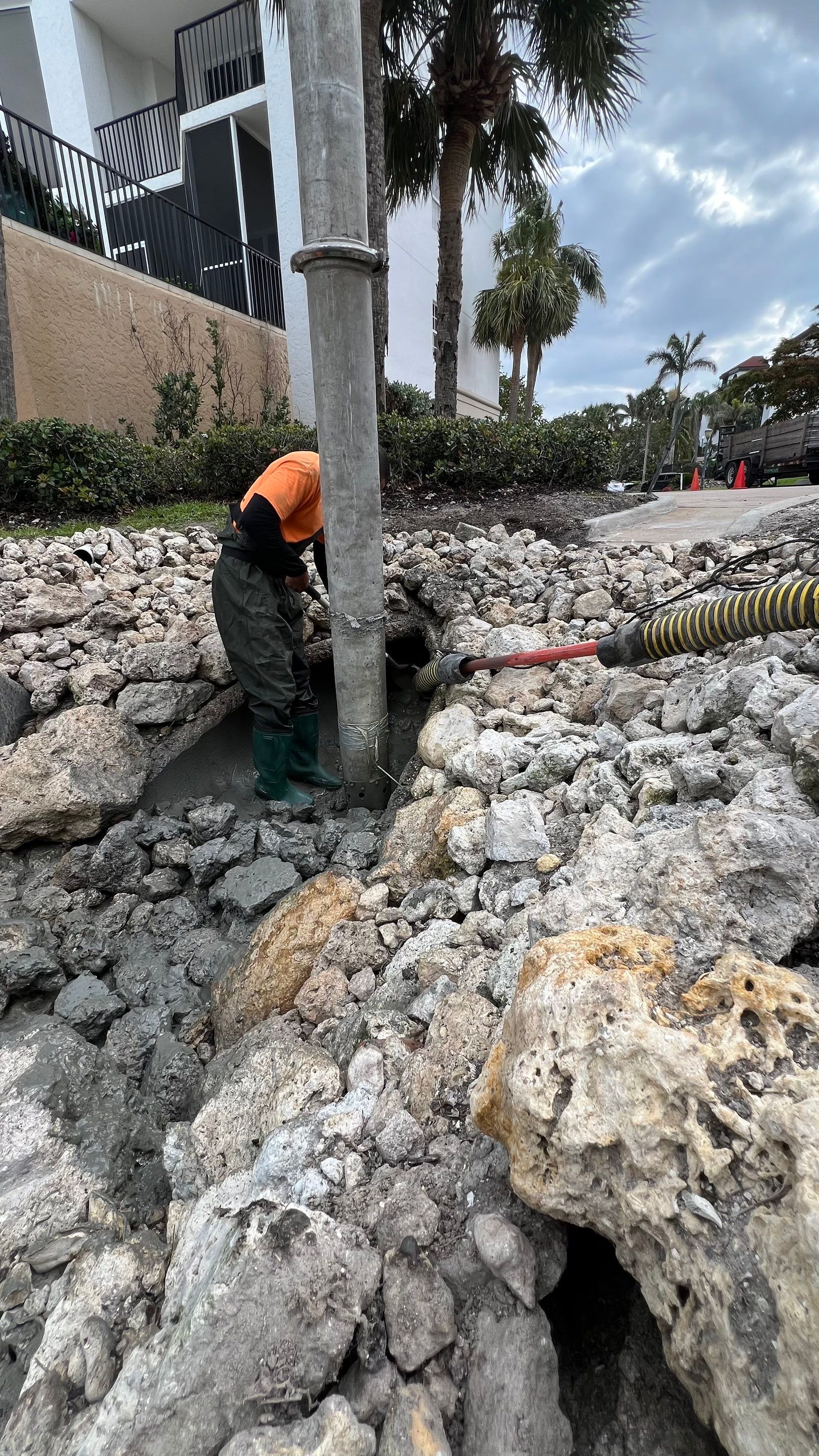 Condo Parking Garage Cleanup and Stormwater System Maintenance by APS Power & Water