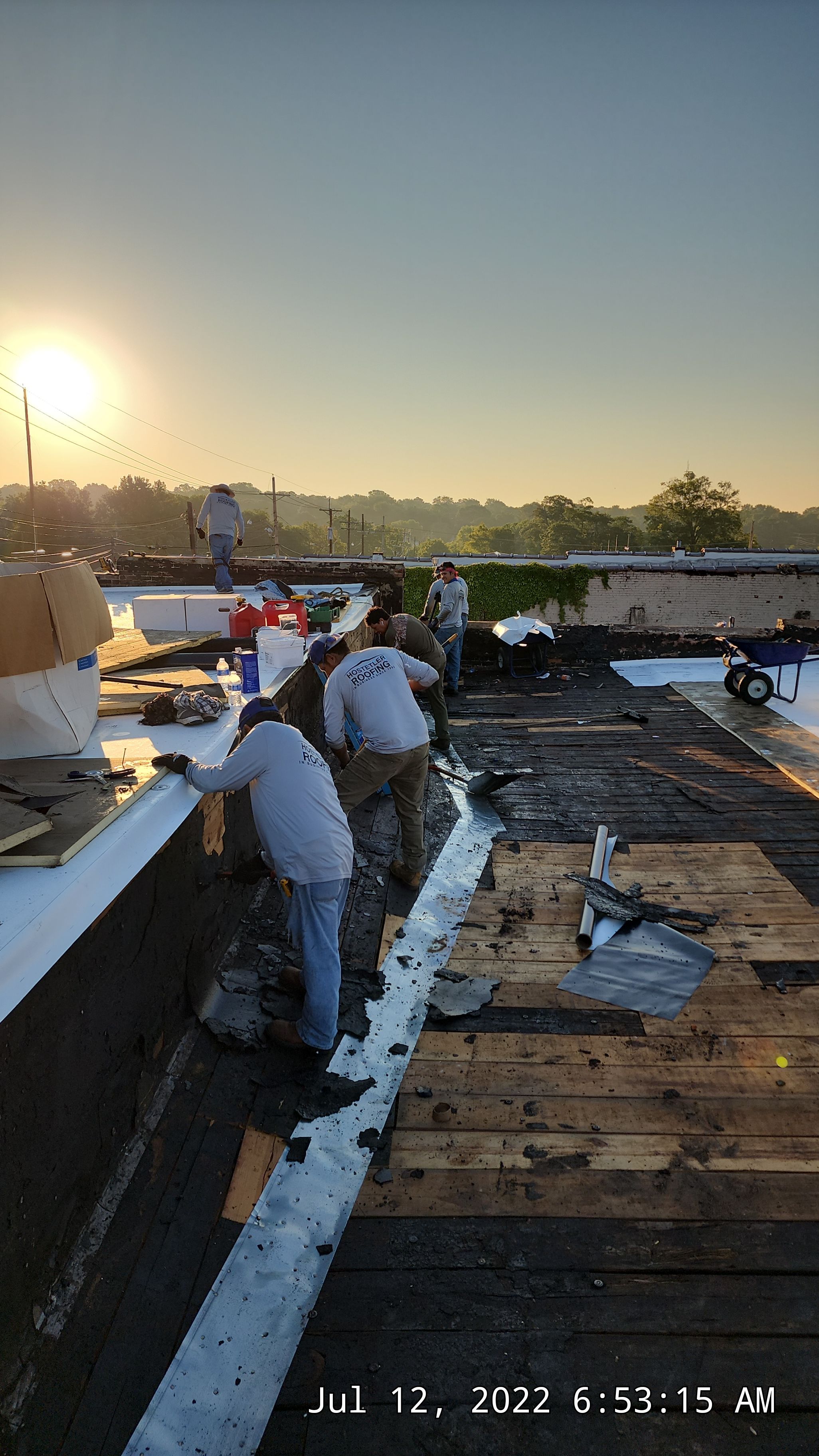 Commercial Roofing Installation in DeQueen, AR, using 50 mil PVC by Hostetler Roofing