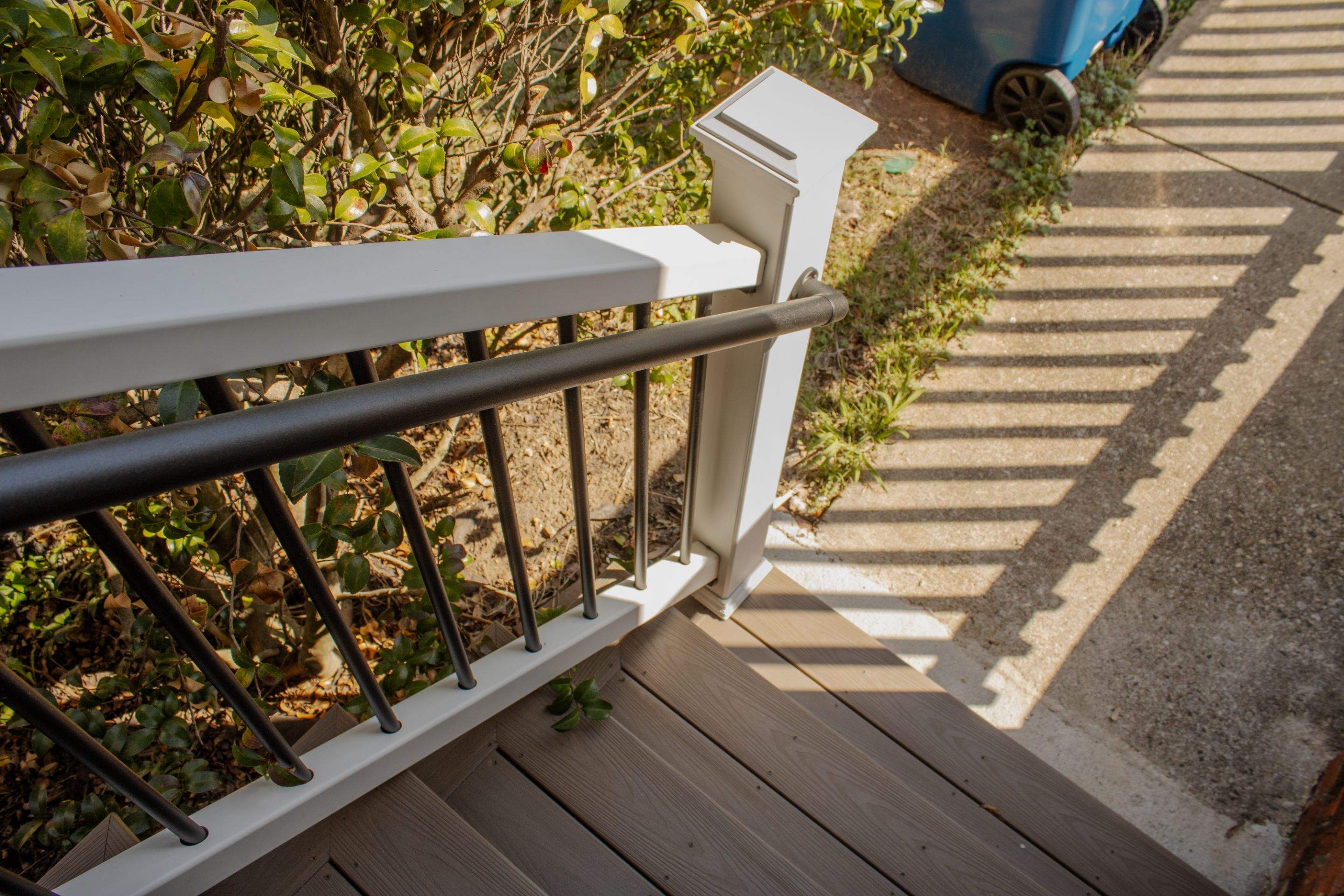 Atlanta, GA Deck Rebuild and Pergola Build using Deckorators Venture Series Decking, Trex Composite Railing, and Pressure Treated Pine by Nelson Exteriors 