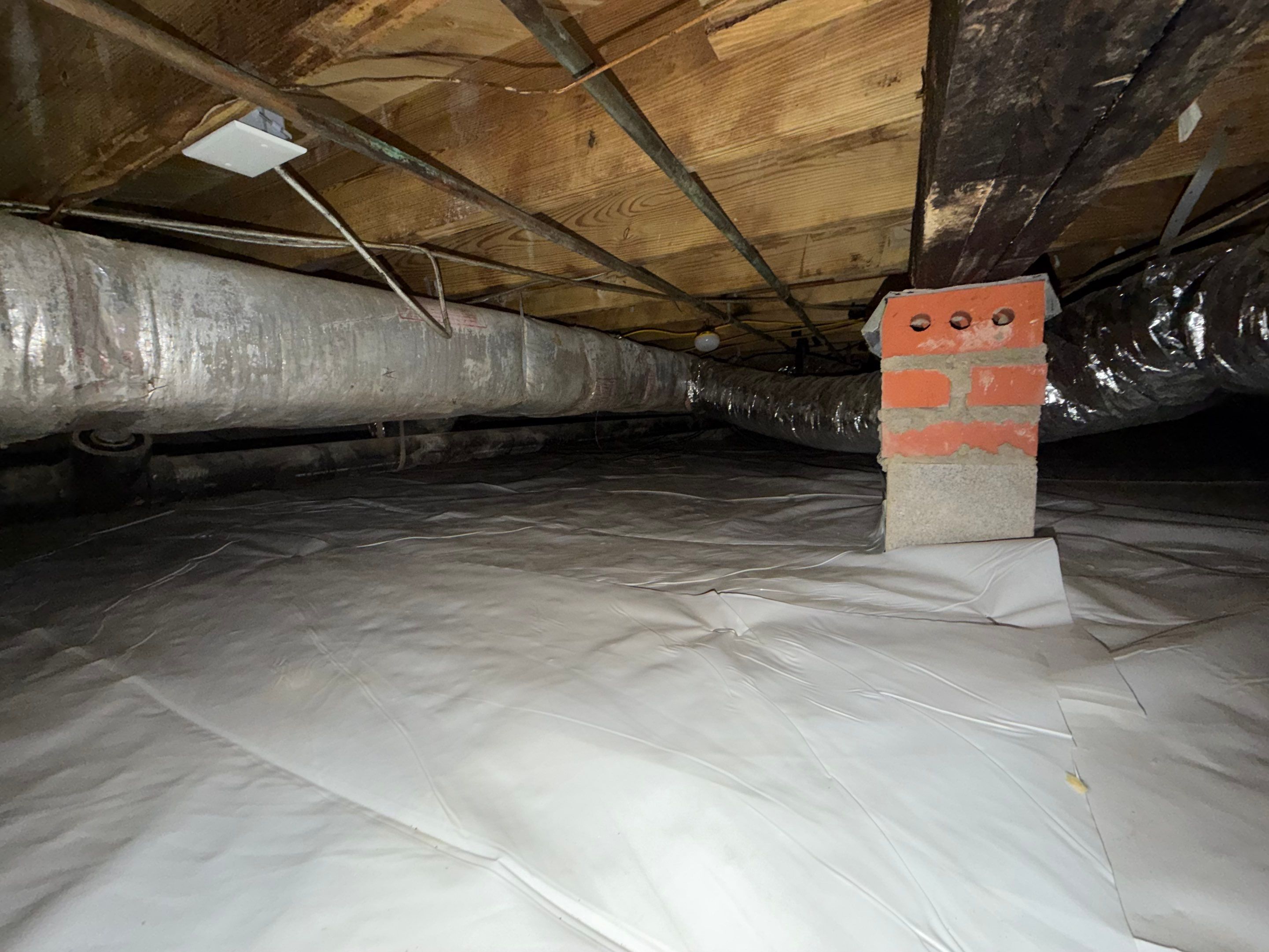 Project in Smithfield by Patriot Crawl Space Repairs
