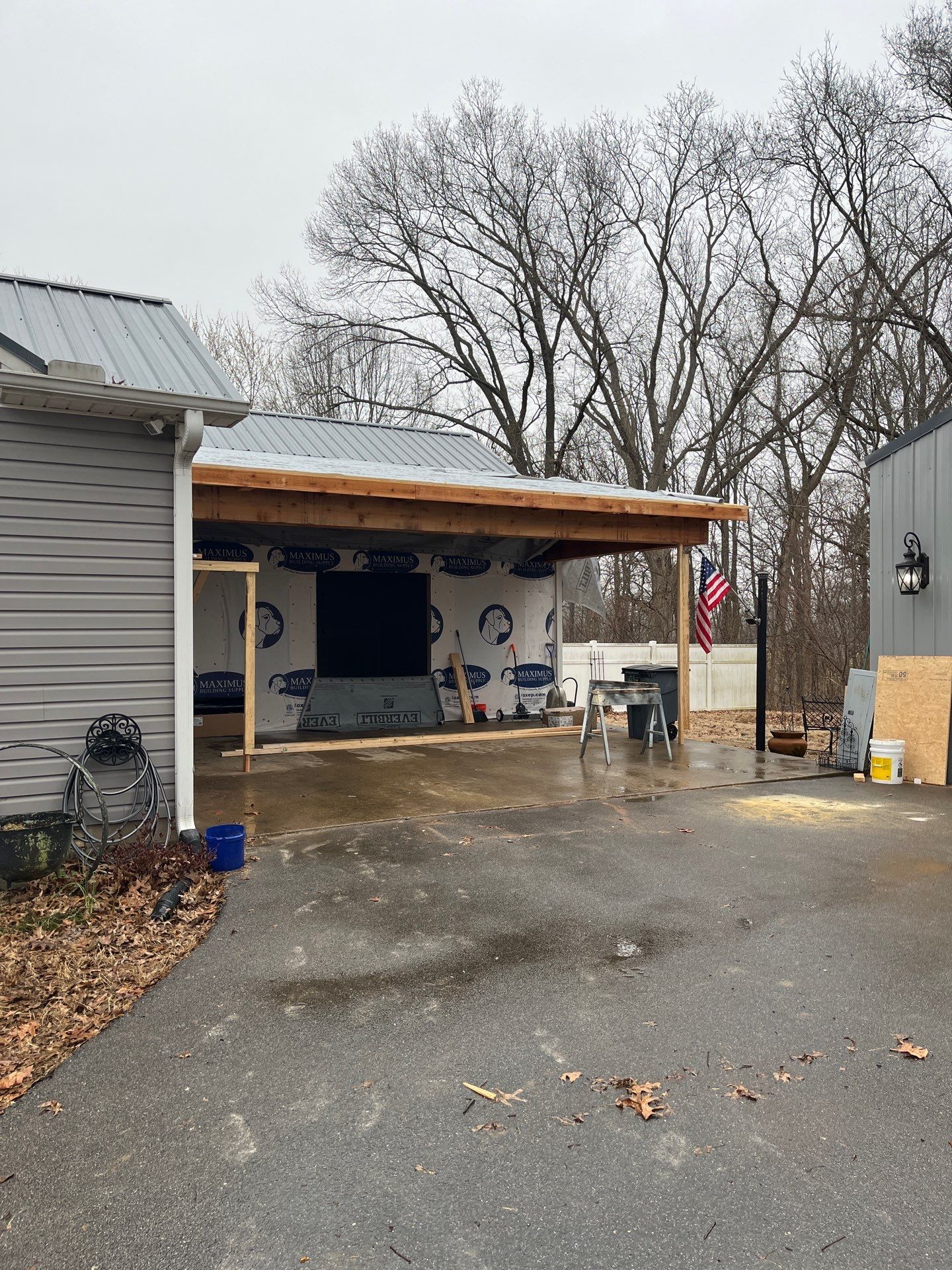 Garage Remodel And added Porch by Skilled Construction LLC