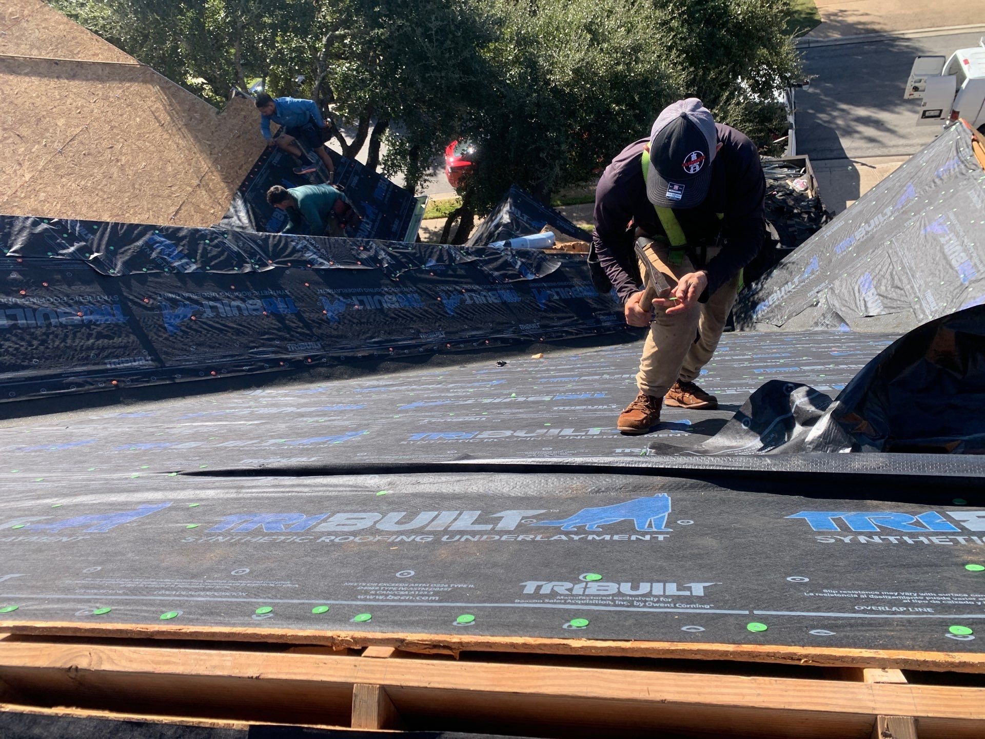 Hail Damage Restoration and Asphalt Shingle Roof Replacement in Austin by Caliber Restoration LLC