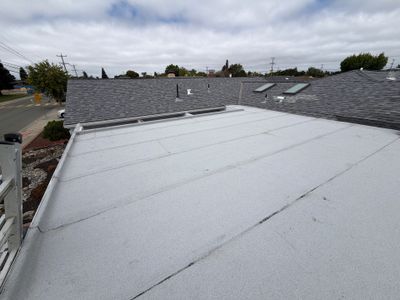 Completed roofing project by Alpha Eagle Roofing in Hayward, CA