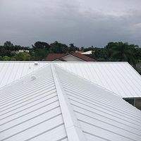 24ga 1" Nail-Strip Regal White  by Total Roofing System The Metal Roof Experts