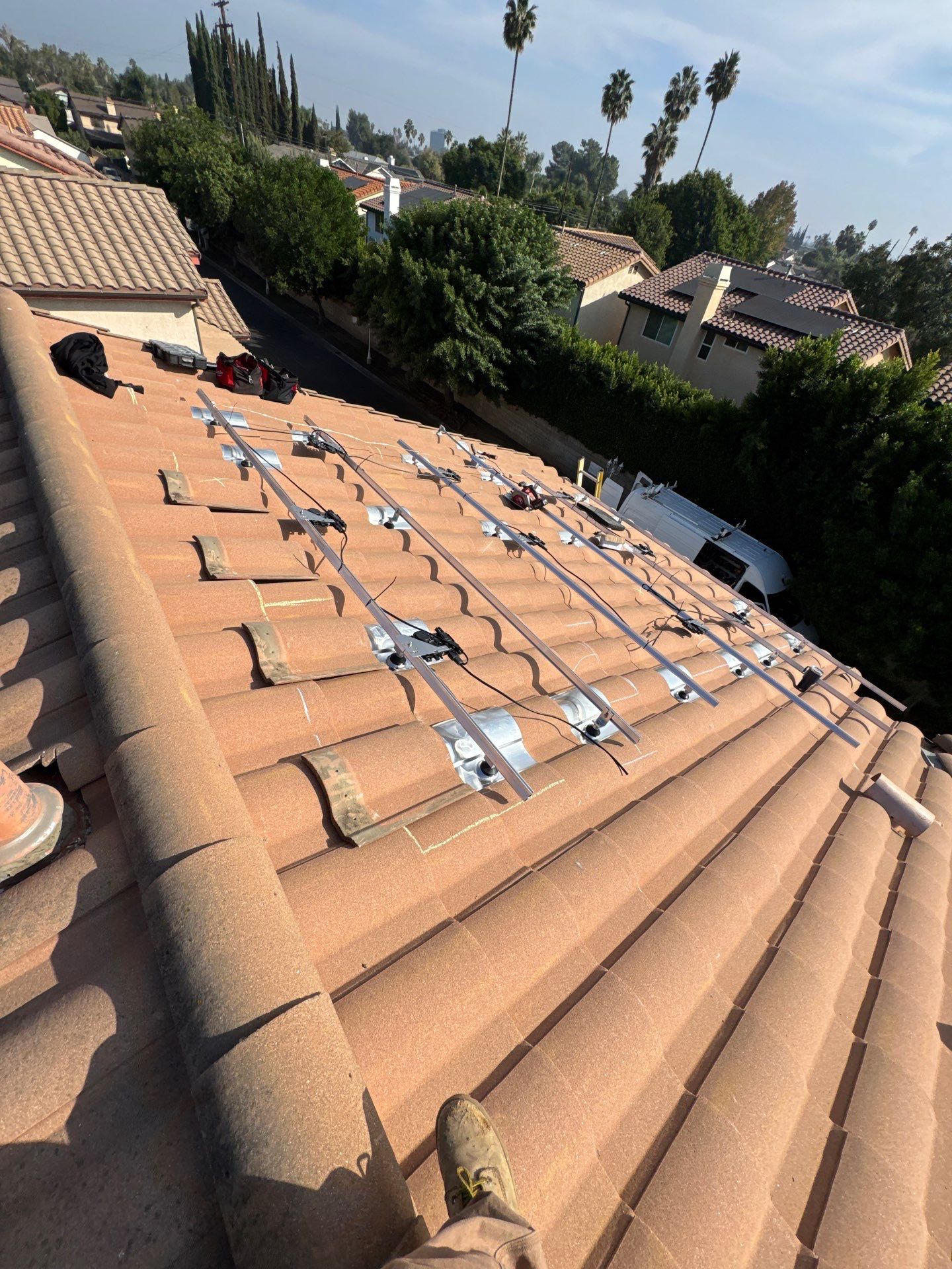 Nine-Panel Solar Power System Installation in Los Angeles by AWS Solar