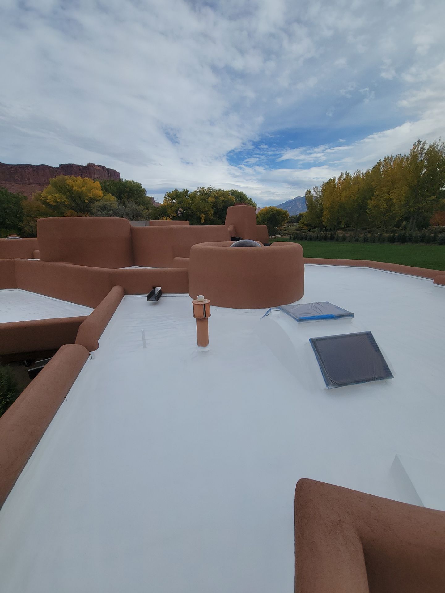 White Flat Roof Installation in Castle Valley, UT by Innovative Roofing Solutions