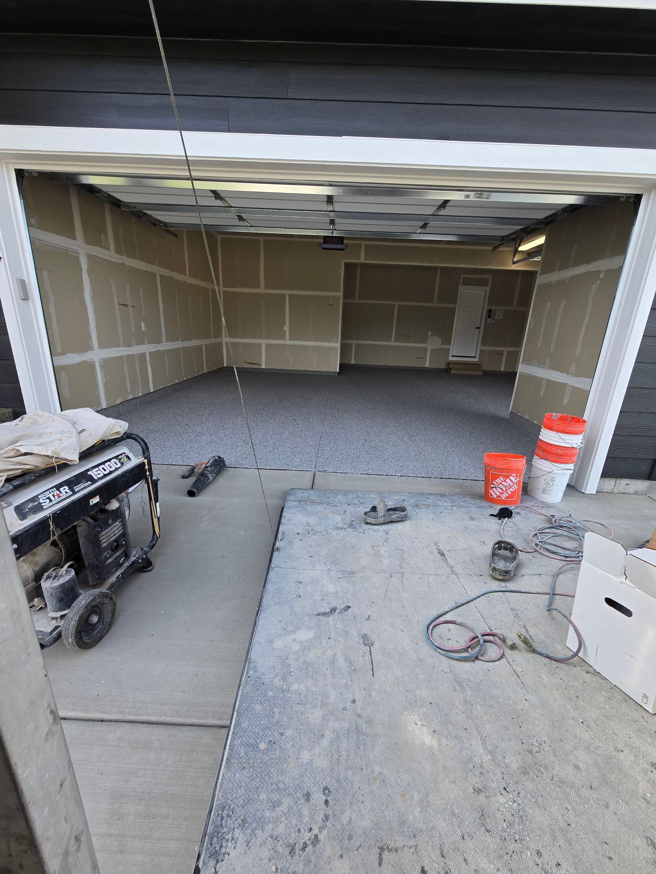 Garage Transformation using Shale Hybrid by Croc Coatings, LLC