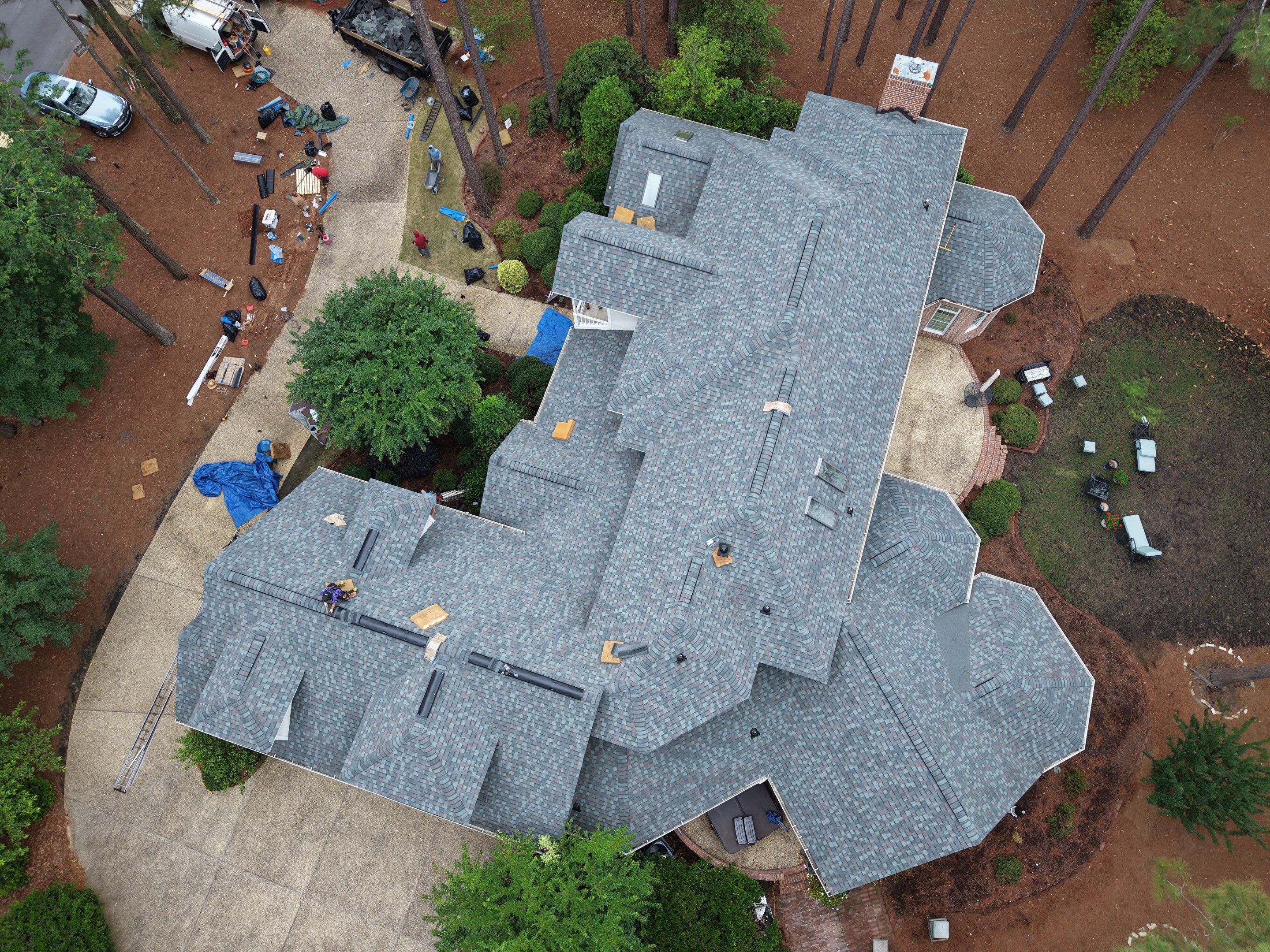 Architectural Shingle Roof Replacement and Skylight Upgrade in Pinehurst by Prepare The Way Roofing