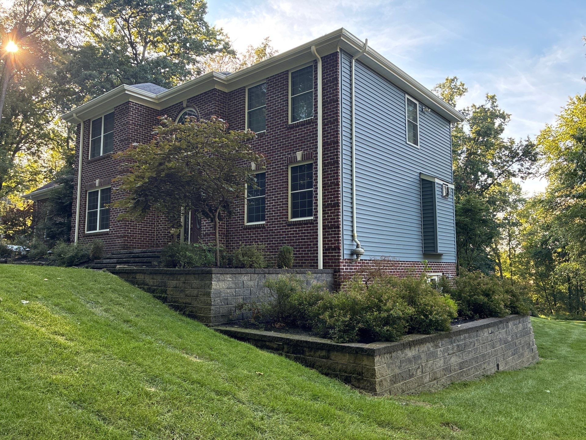 Full House Siding Renovation with English Wedgewood Vinyl in Gibsonia by Ideal Siding Pittsburgh
