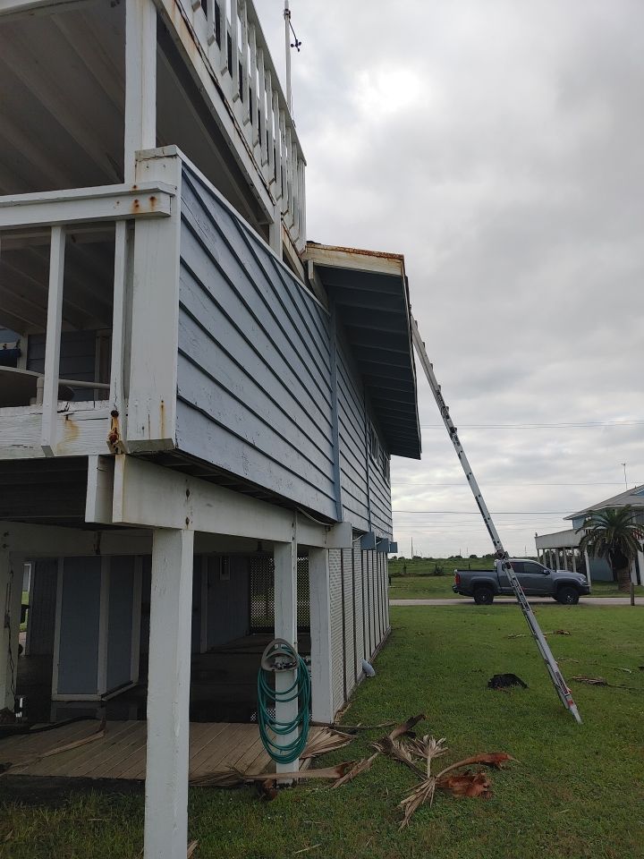 Galveston Waterfront Roof Installation In Progress by Elite Roofing LLC