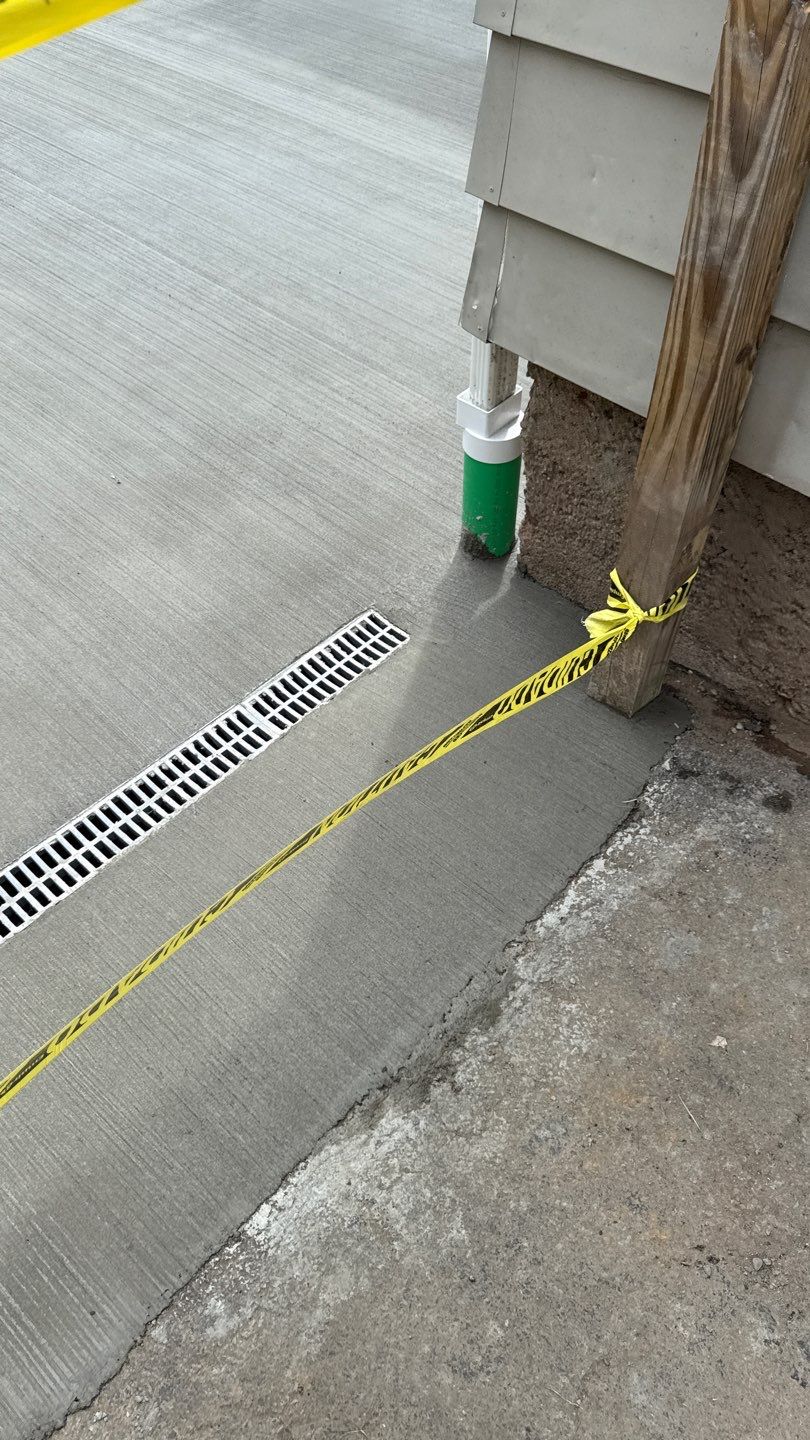 Broom Finish Patio  by NG Masonry & Construction LLC