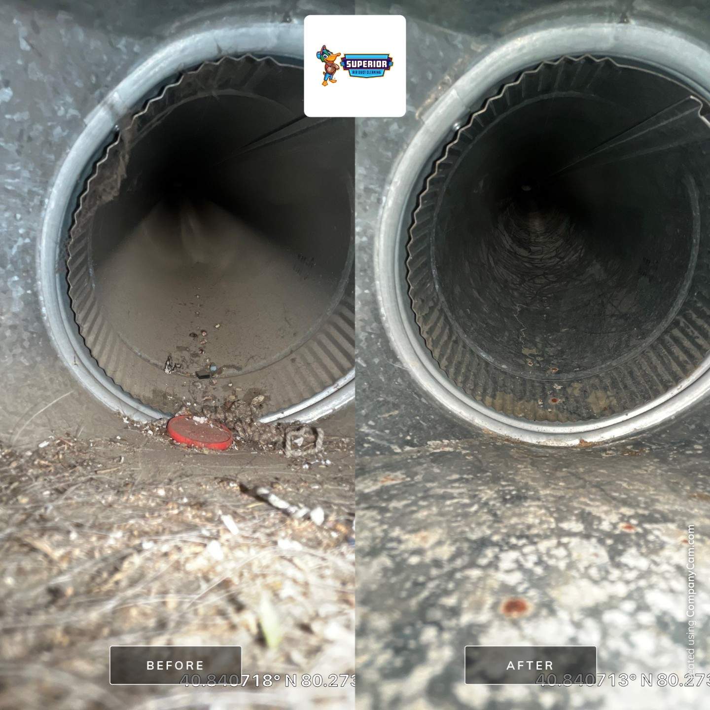 Air Duct Cleaning With a Vacuum Truck in Ellwood City, PA by Superior Air Duct Cleaning