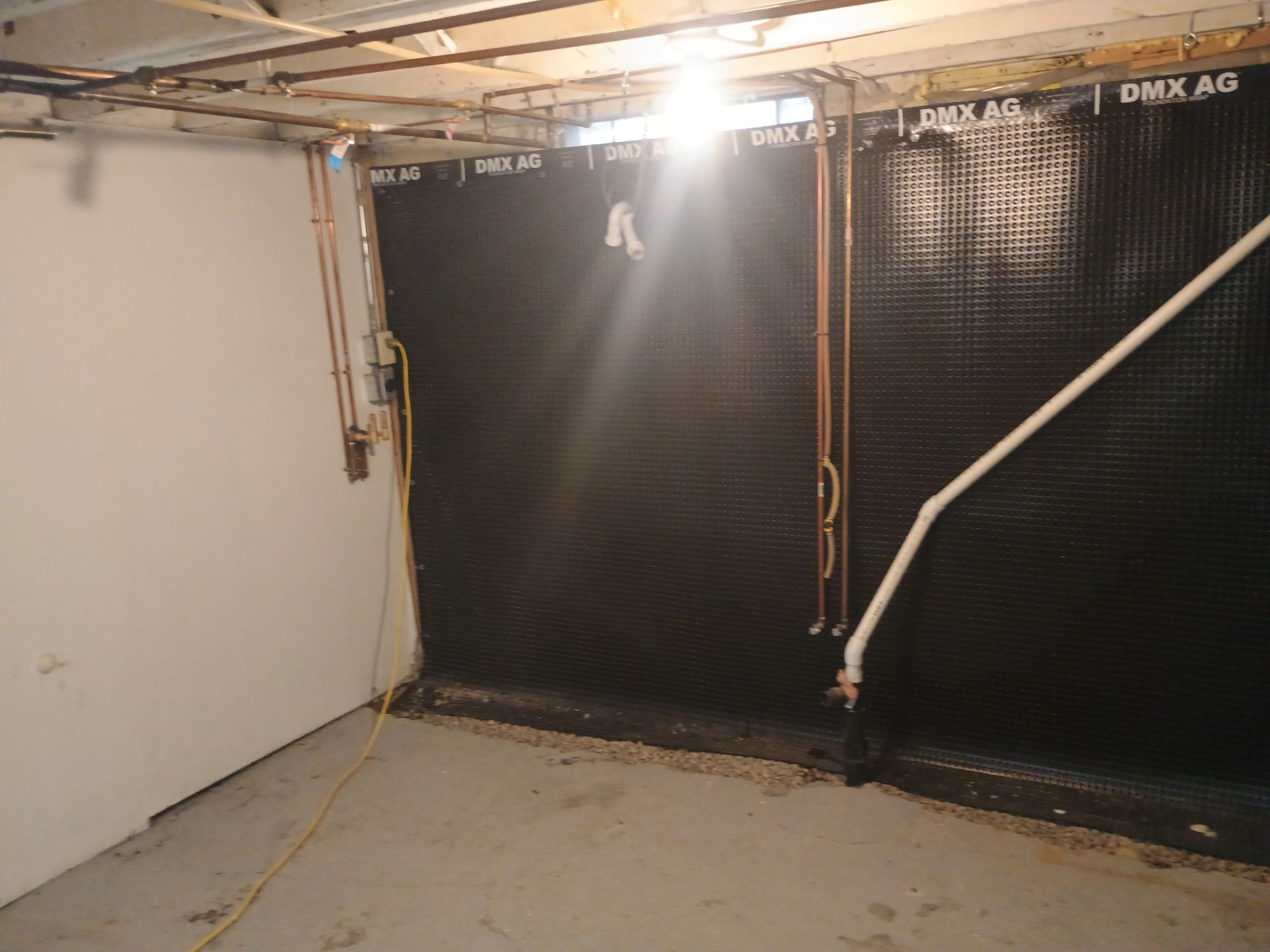Foundation Drainage Board & French Drain in Southwest Minneapolis by Waterproofing Northeast