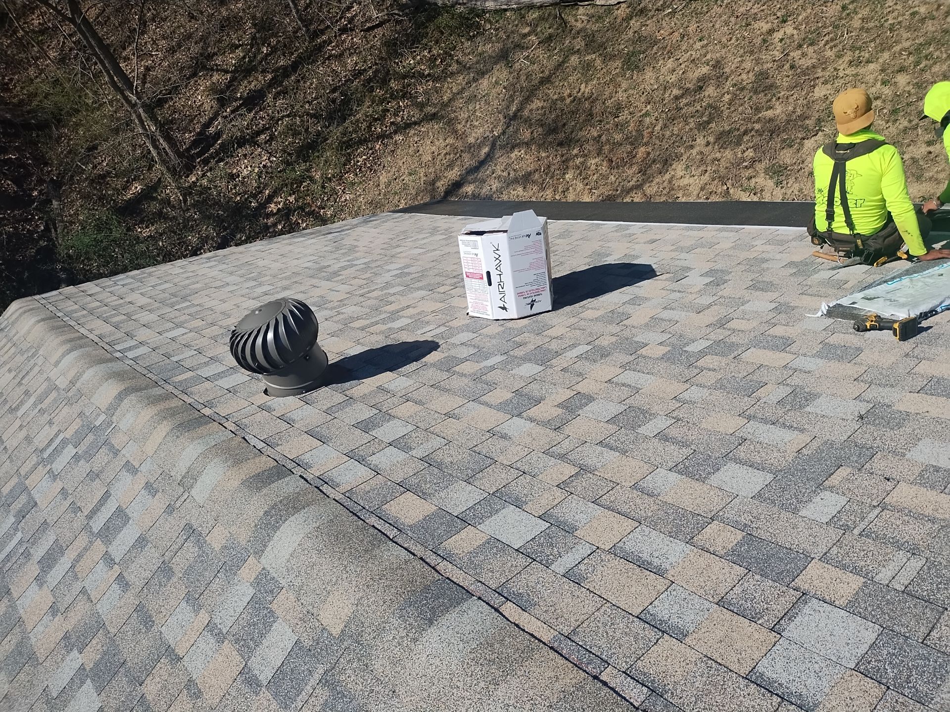 Residential Roofing Installation using Performance Shingles by Mr. Roofer
