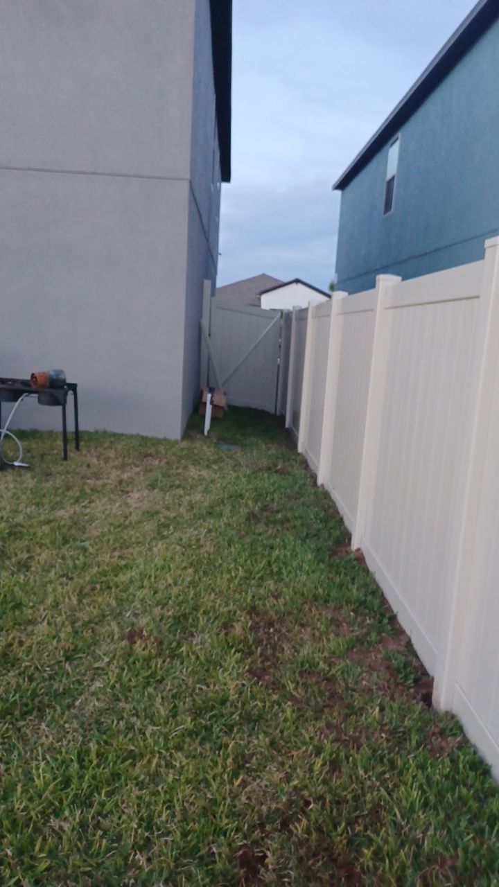 Sun City Center, FL Install 6 ft. tall Tan Vinyl Privacy Fence by Asap fence and gates, LLC