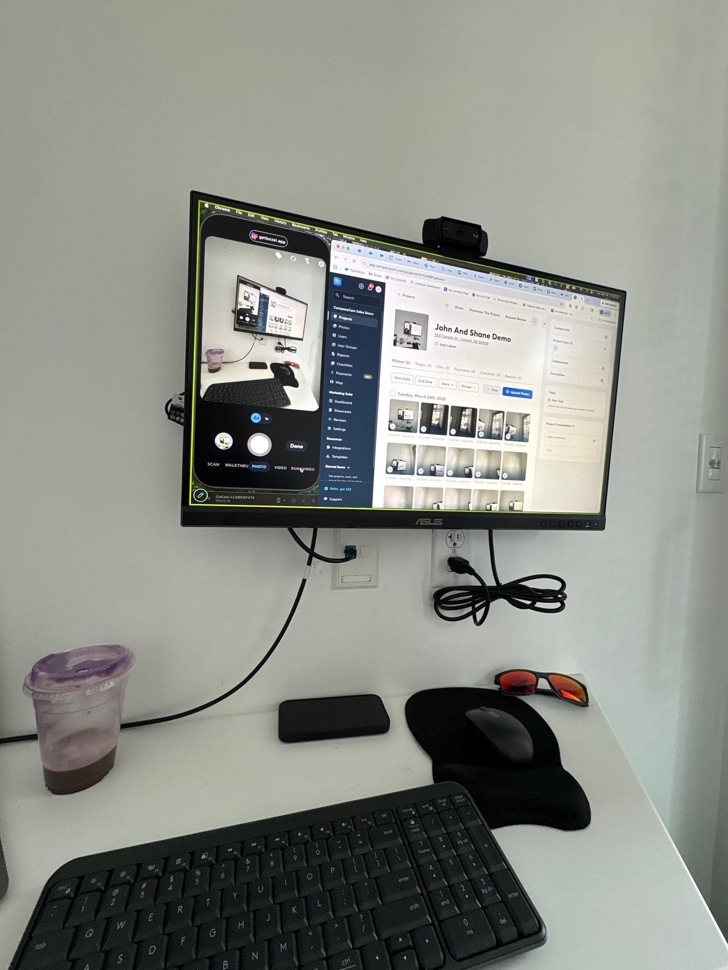 Office Setup and Glass Door Installation in Lincoln by CompanyCam Sales Demo