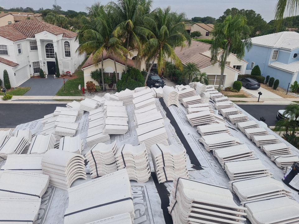 Residential Roofing Installation using Eagle Roofing Tile by BLUES BROTHERS ROOFING