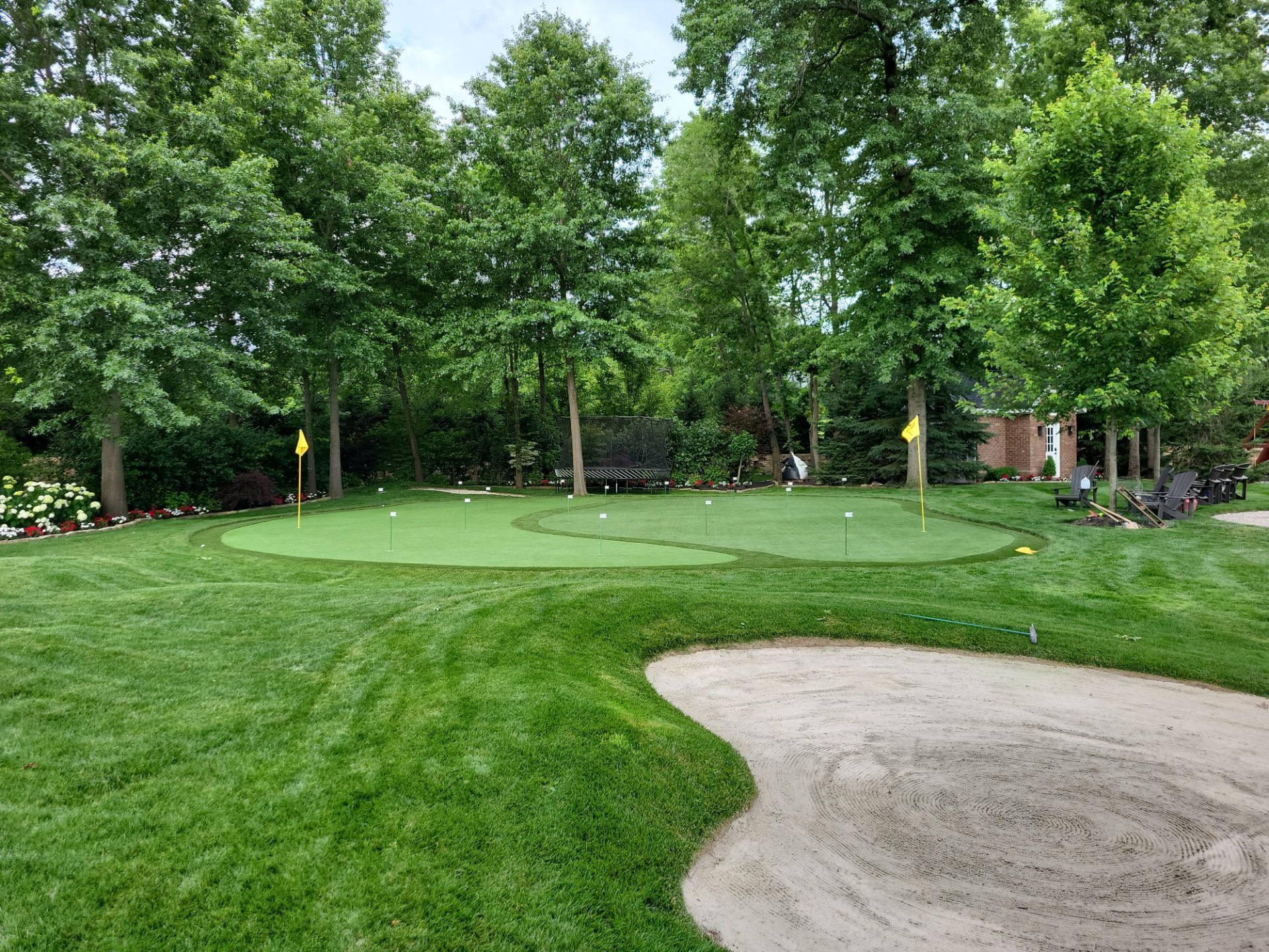 Duet of greens in New Albany, OH by Southwest Greens Midwest