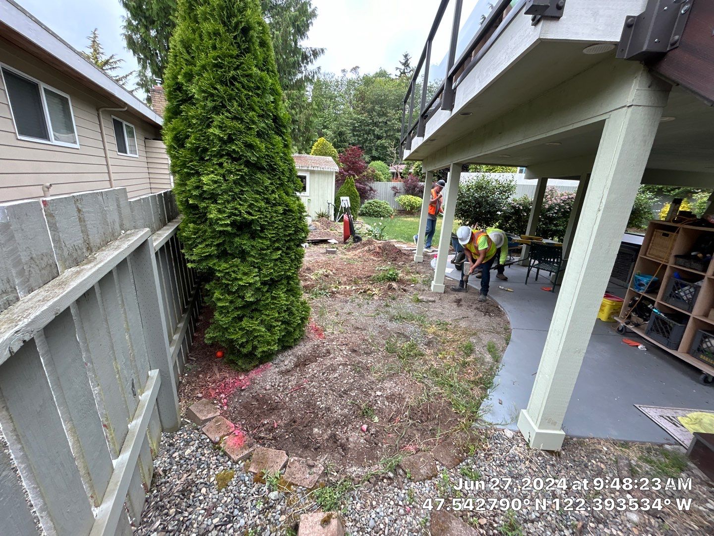 Ashley | Concrete Back Patio by Jireh Asphalt & Concrete Inc 