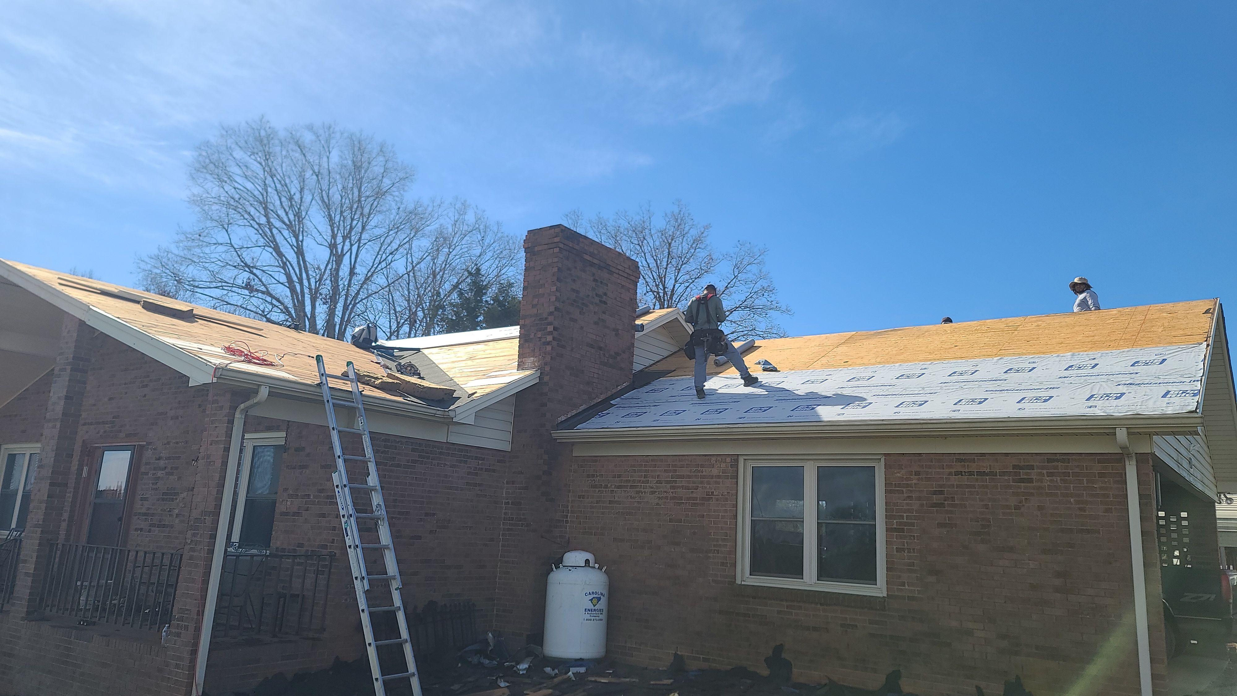 Farm roof job by BROCK BUILDERS 