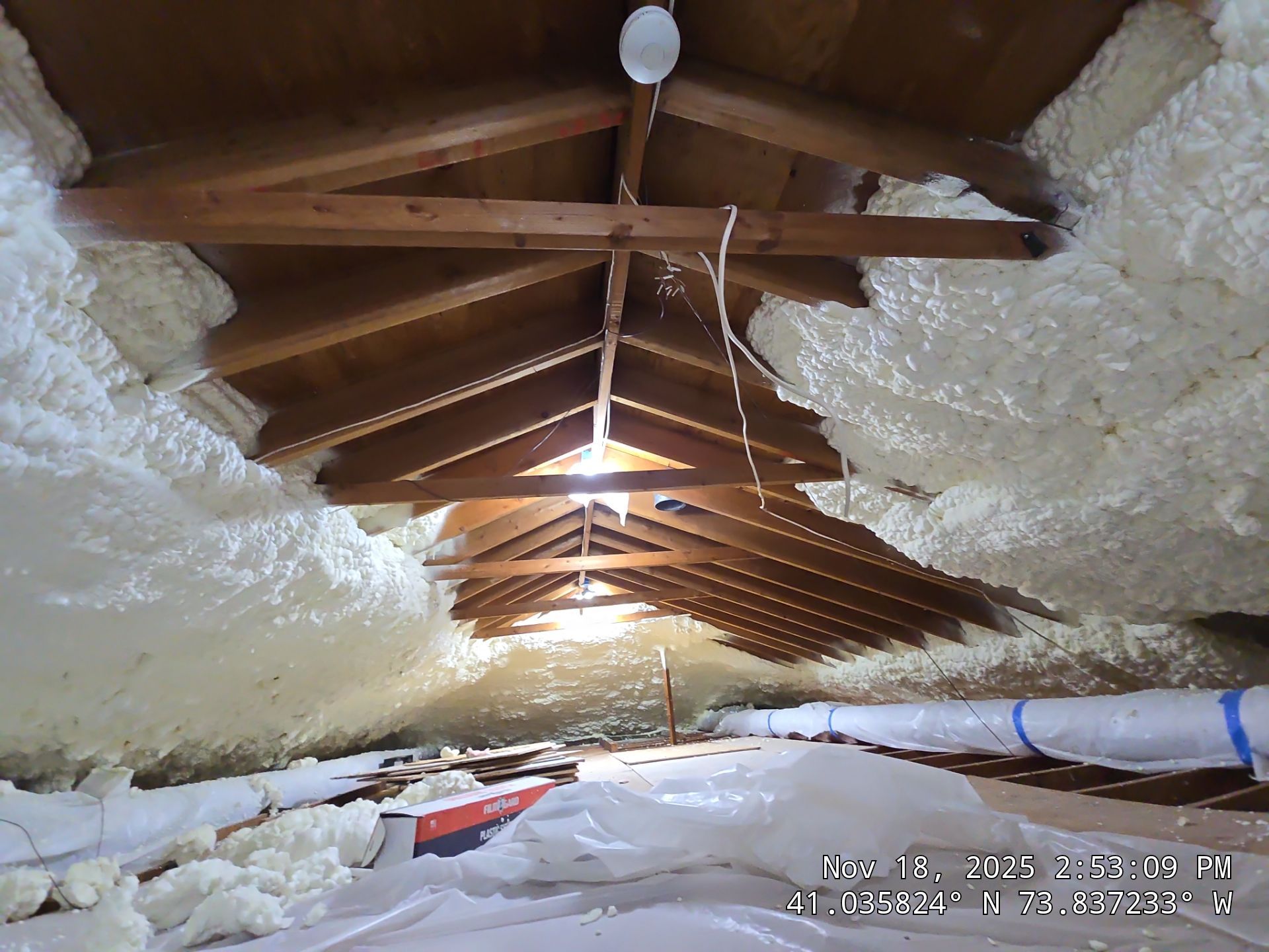 Exterior Walls Using Closed-Cell Spray Foam by NYS Foam & Energy