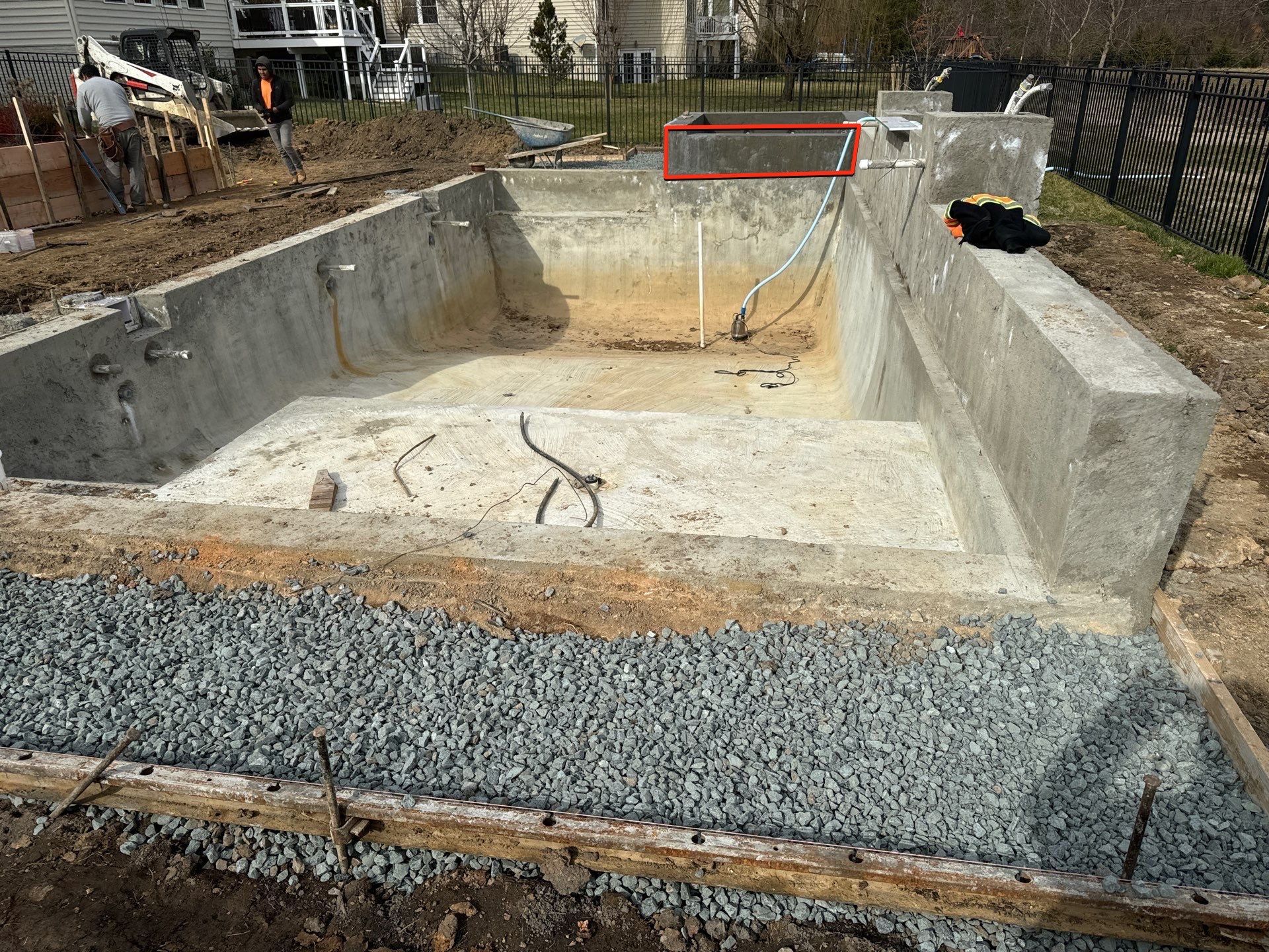 Gunite Pool w/ Spa and Water Features by Elysium Pools
