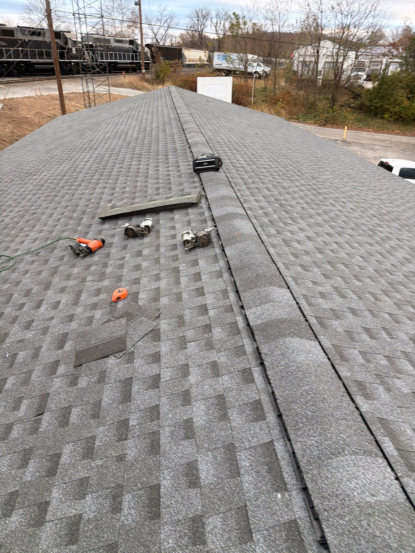 Commercial Roofing Installation using GAF Timberline HDZ Pewter Gray by Rainstoppers Roofing