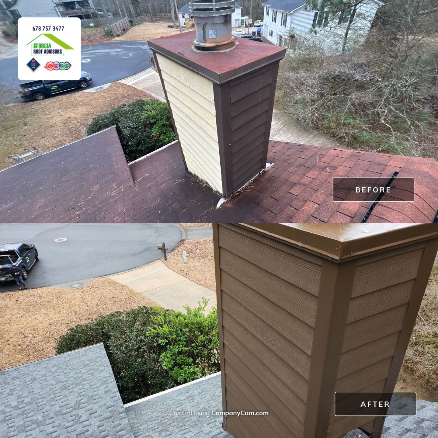 Chimney Repair and Cricket Installation by Georgia Roof Advisors
