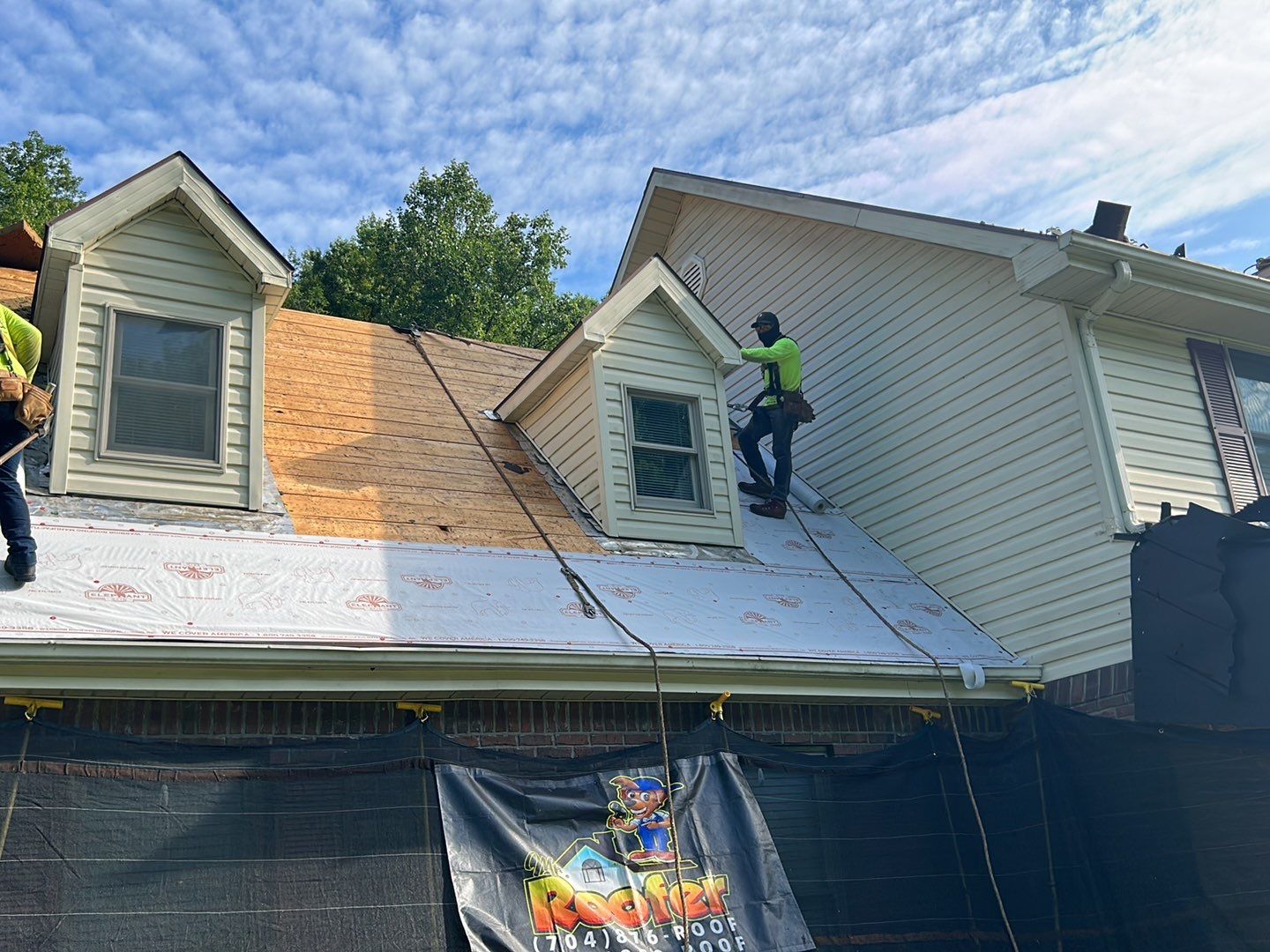 Residential Roofing Installation using Metal by Mr. Roofer