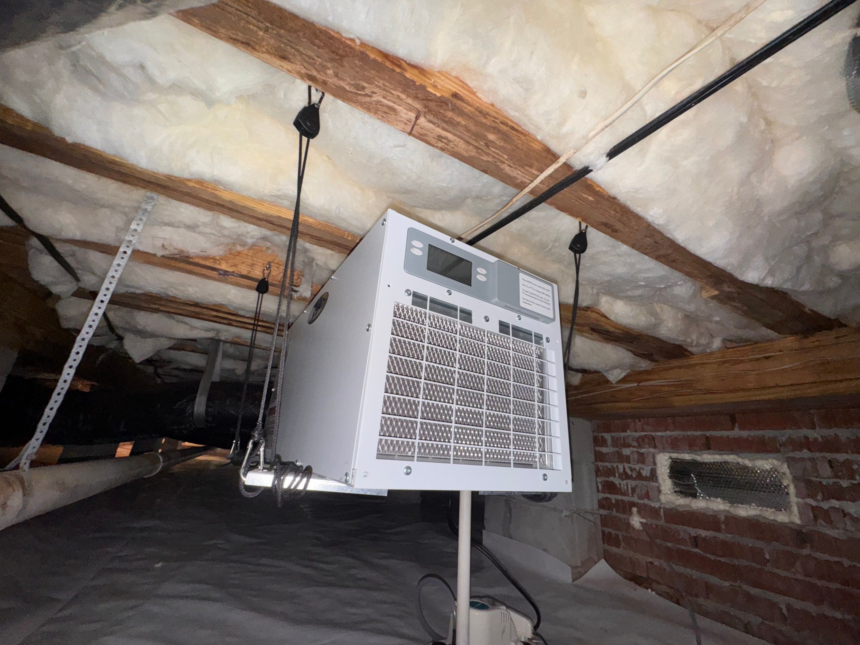 Moisture Barrier, Mold Clean, Structural Repair, Dehumidifier, R19 Insulation. by Impact Crawlspace
