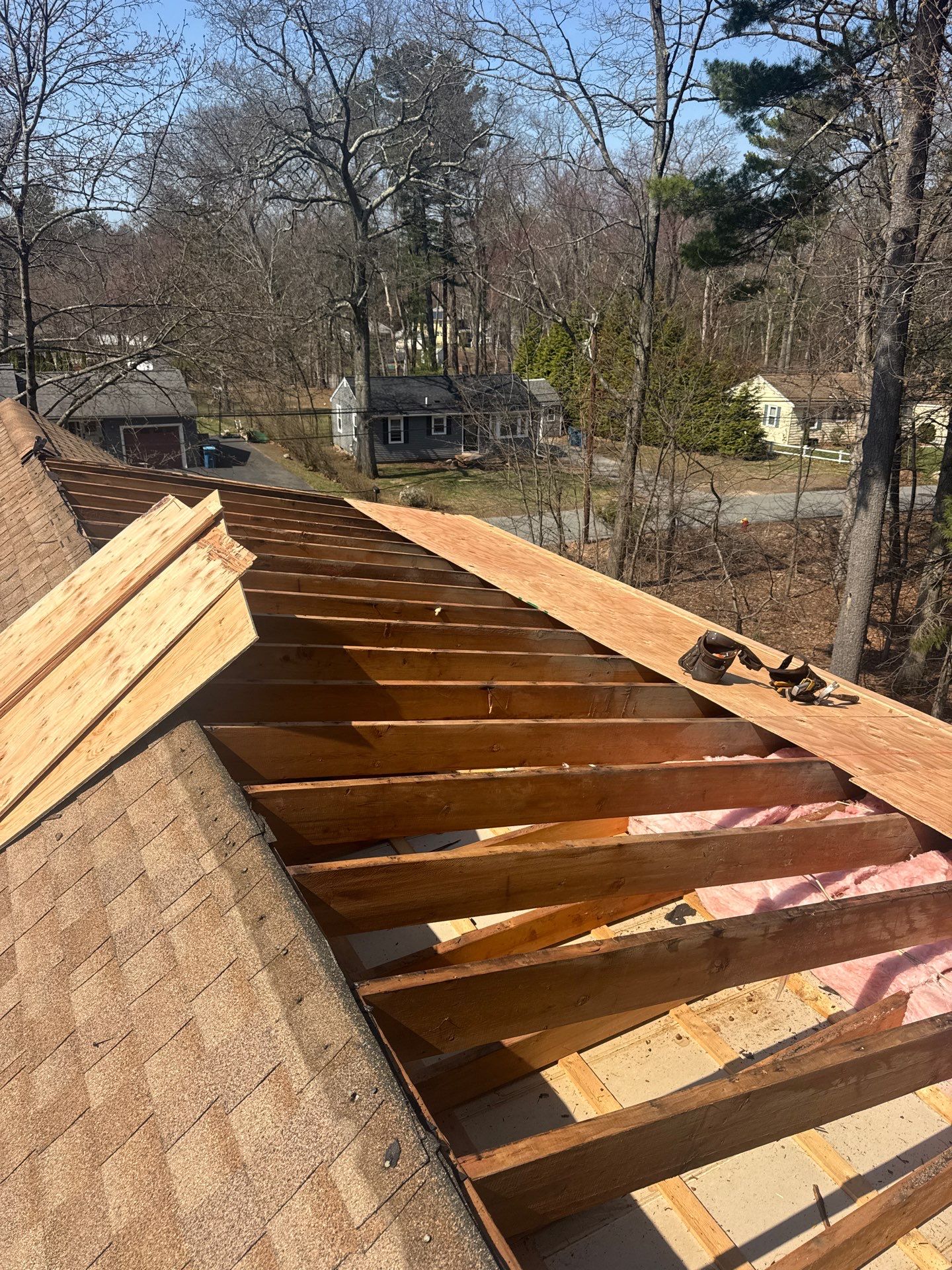 Low-Slope Asphalt-to-EPDM Conversion with Structural Rebuild by Mighty Dog Roofing of Greater Middlesex County