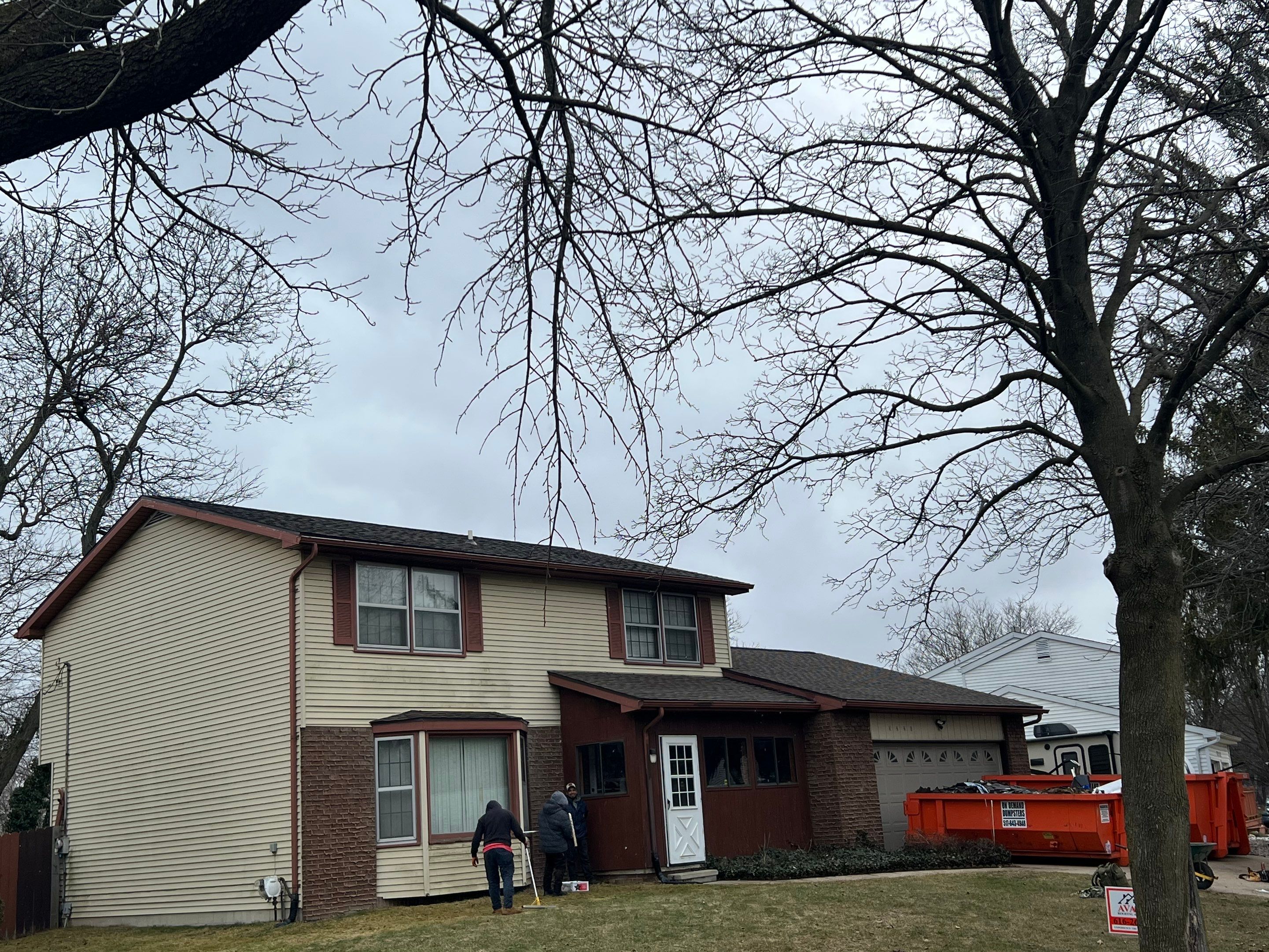 Residential Roofing Installation using GAF TIMBERLINE HDZ- Barkwood by Avalon Roofing and Exteriors
