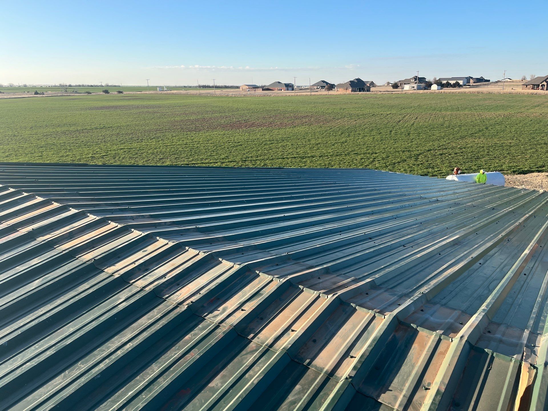 Metal Roof & Building Project in El Reno by Z Construction & Roofing, LLC