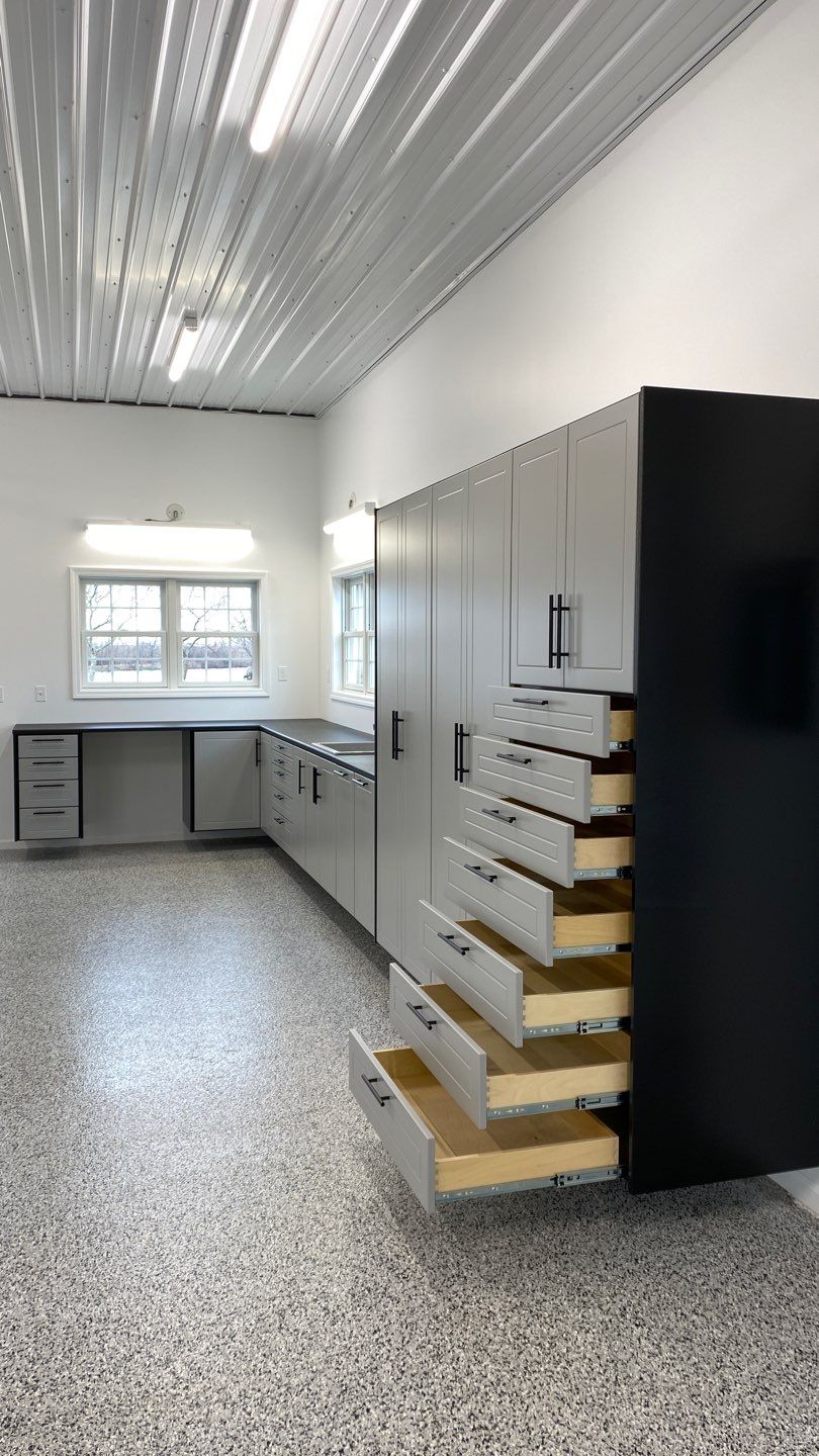 Pat F. gets a beautiful remodeled garage! by Banner Garage