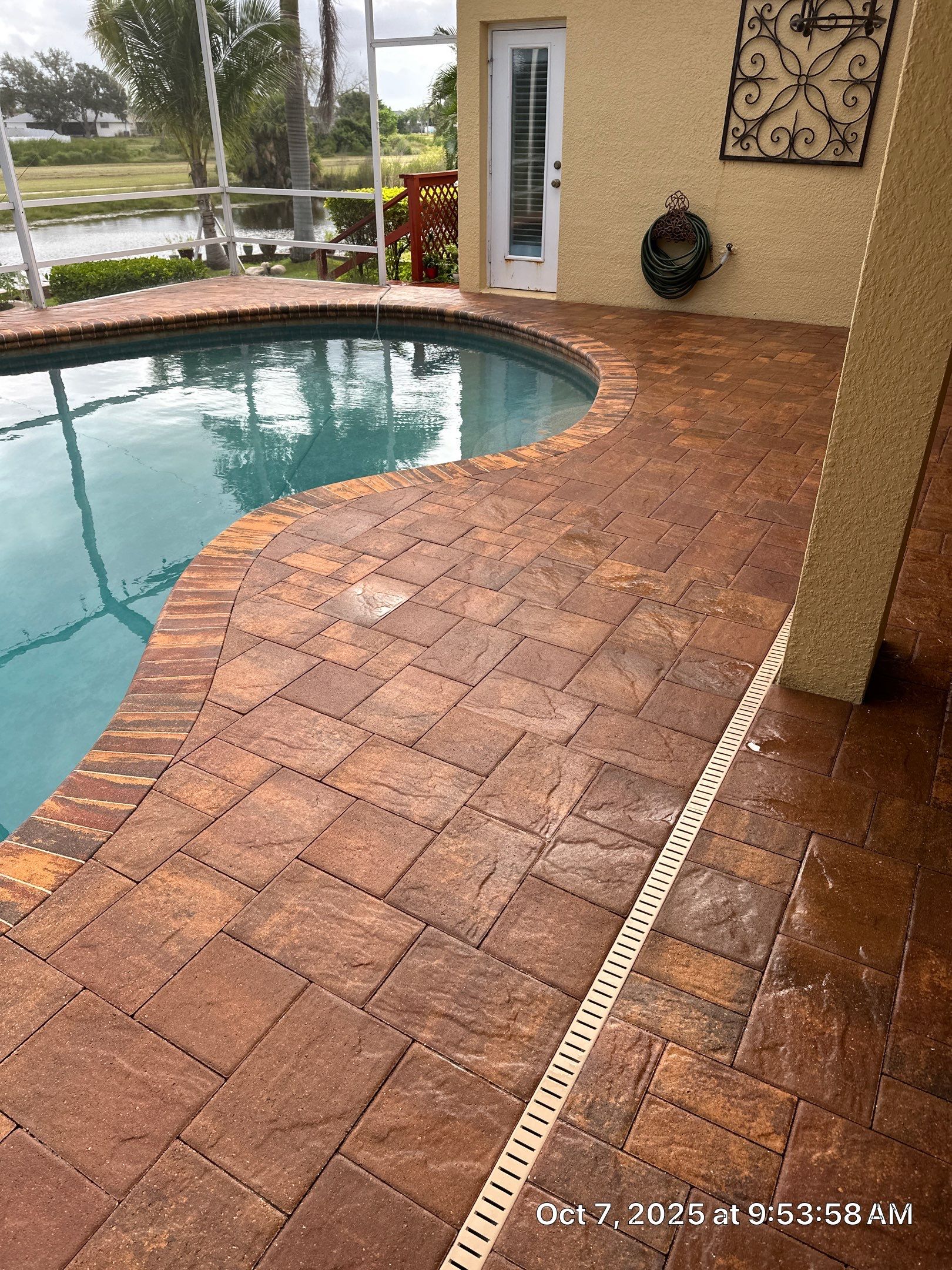 Driveway and Pool Deck Paver Restoration in Apollo Beach by Supreme Paver Experts