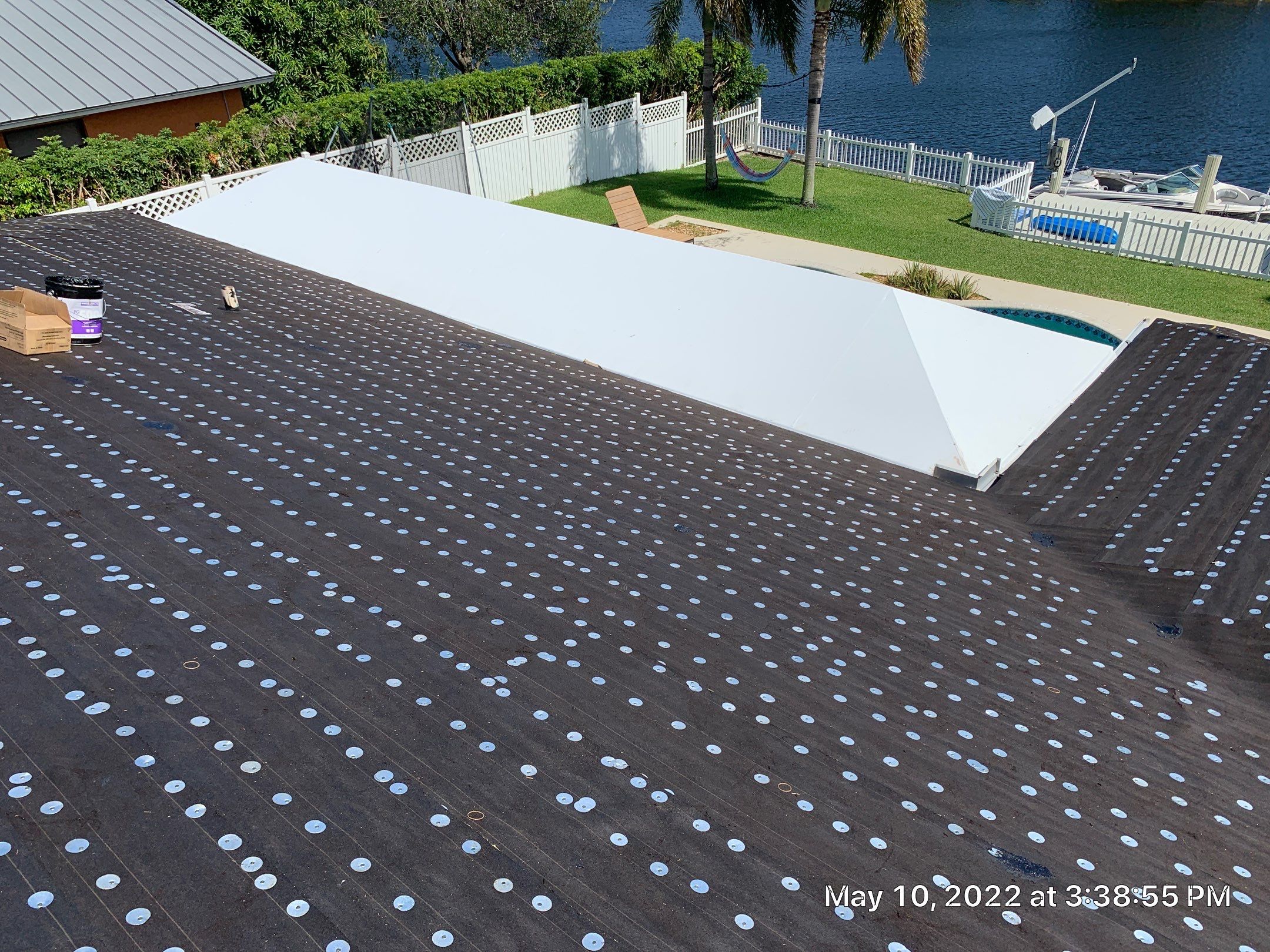Residential Roofing Installation using 1" Nail strip metal roof by BLUES BROTHERS ROOFING