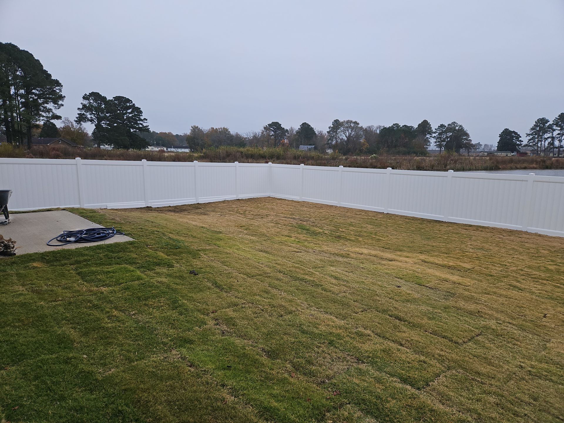 A Perfect Fence for a Brand-New Home by Tidewater Fence