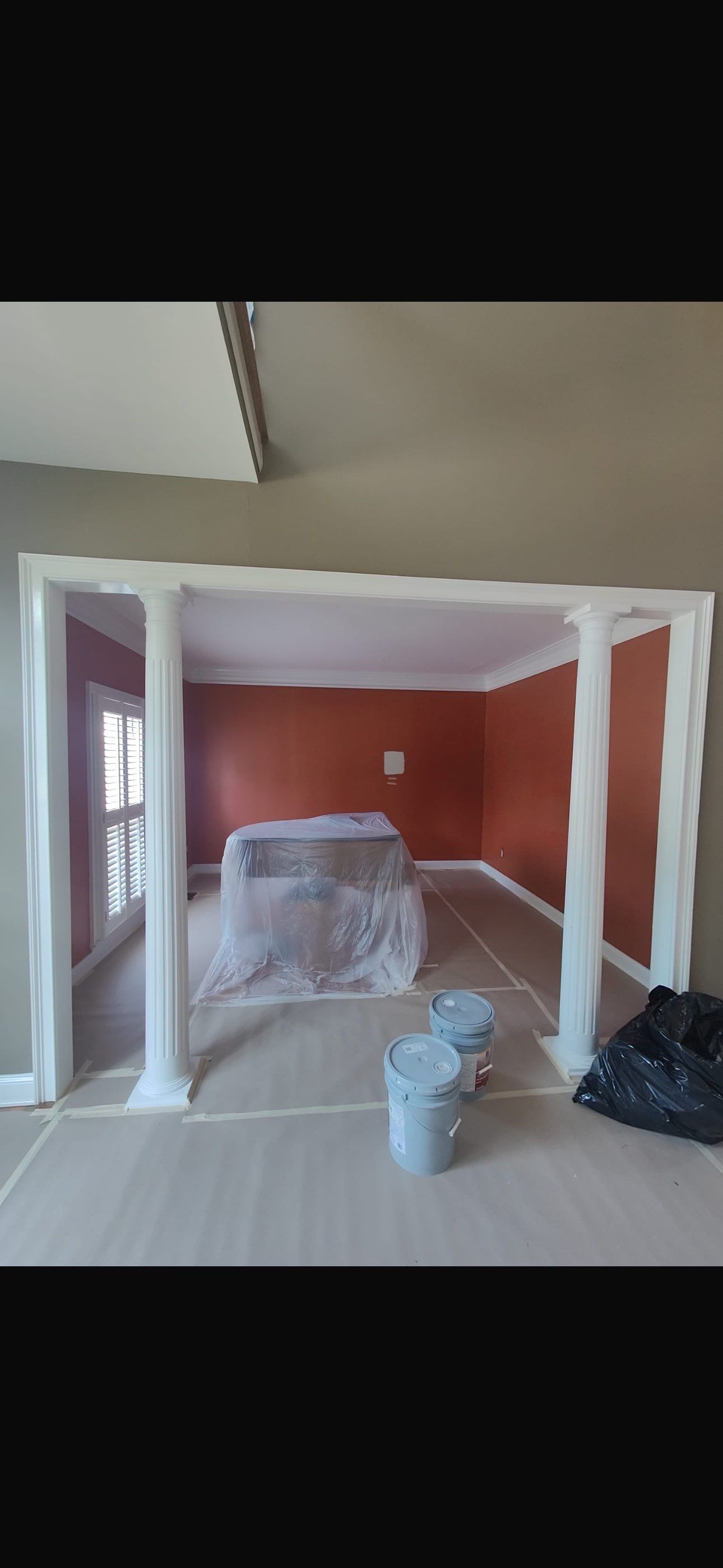 Full Interior Home Painting and Screened Porch Refinishing in Alpharetta by Swift Home Renovations
