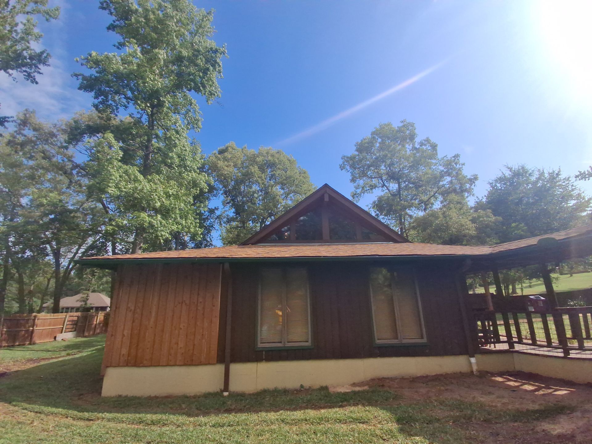 Careful Stain Work & Fresh Color on Unique Property Tyler, TX by Quality Coats Painting