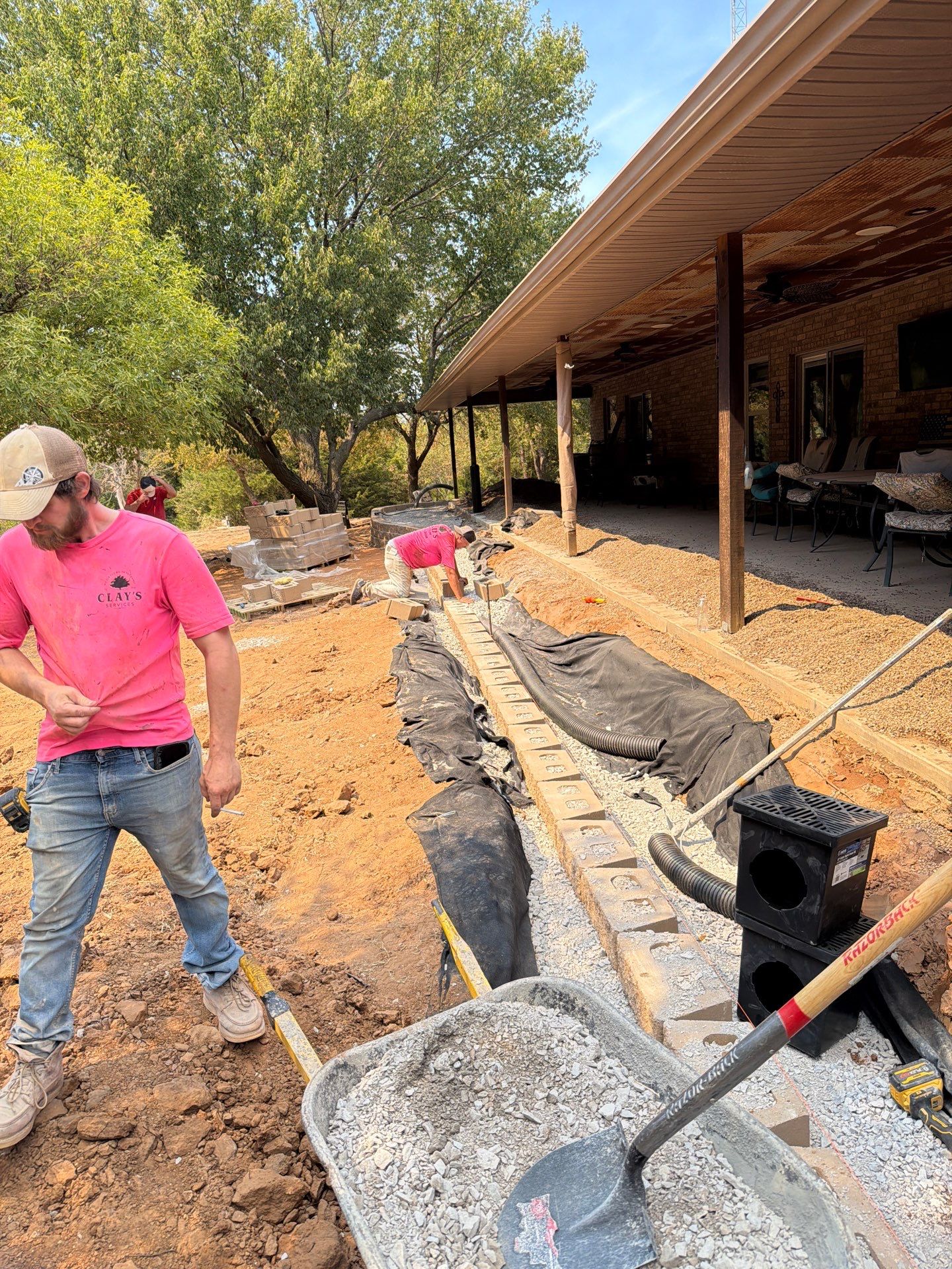 Retaining Wall by Clays Services Inc
