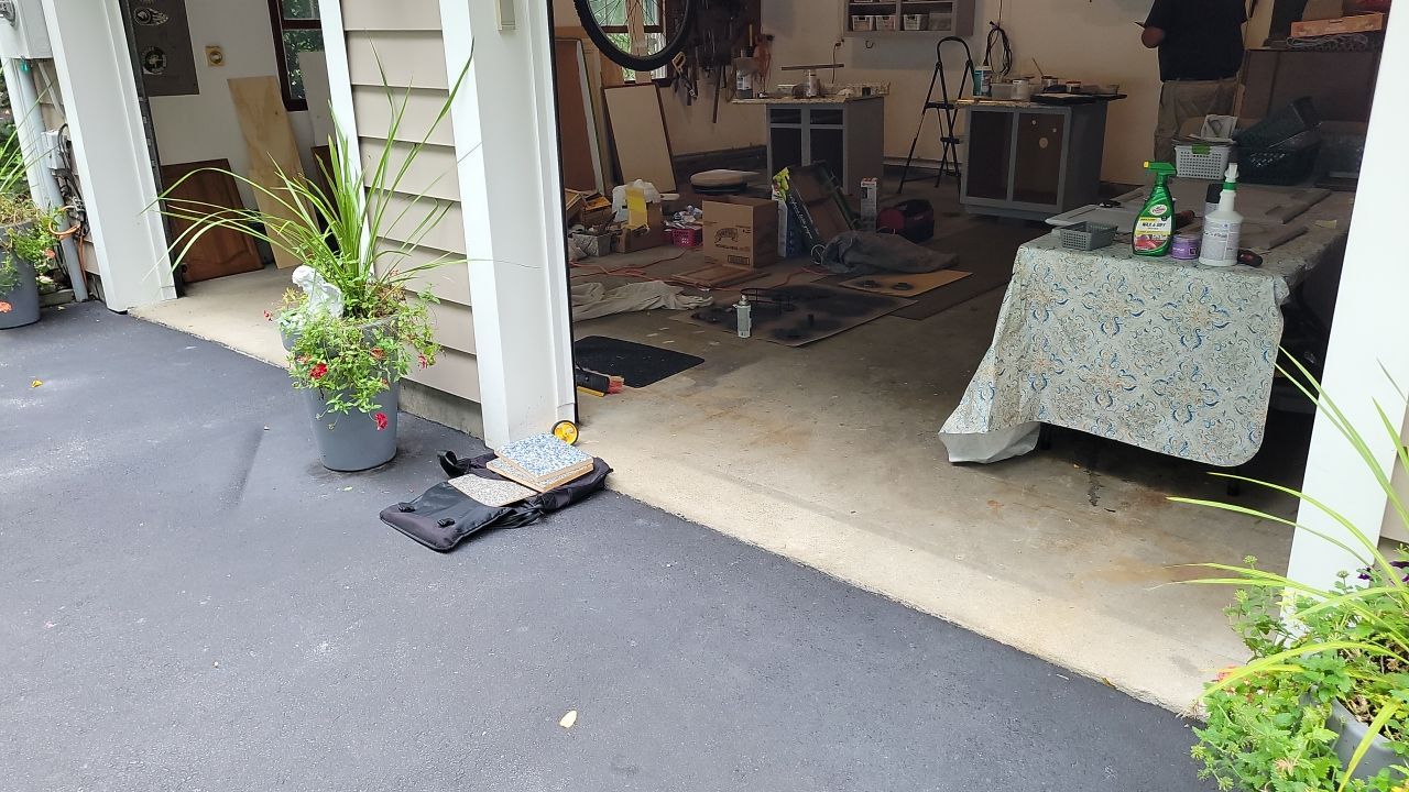 Garage Floor in Domino by Spectrum Painting, LLC