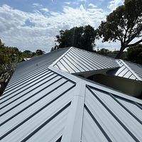24ga 1.5" Mechanical seam Dove Gray  by Total Roofing System The Metal Roof Experts