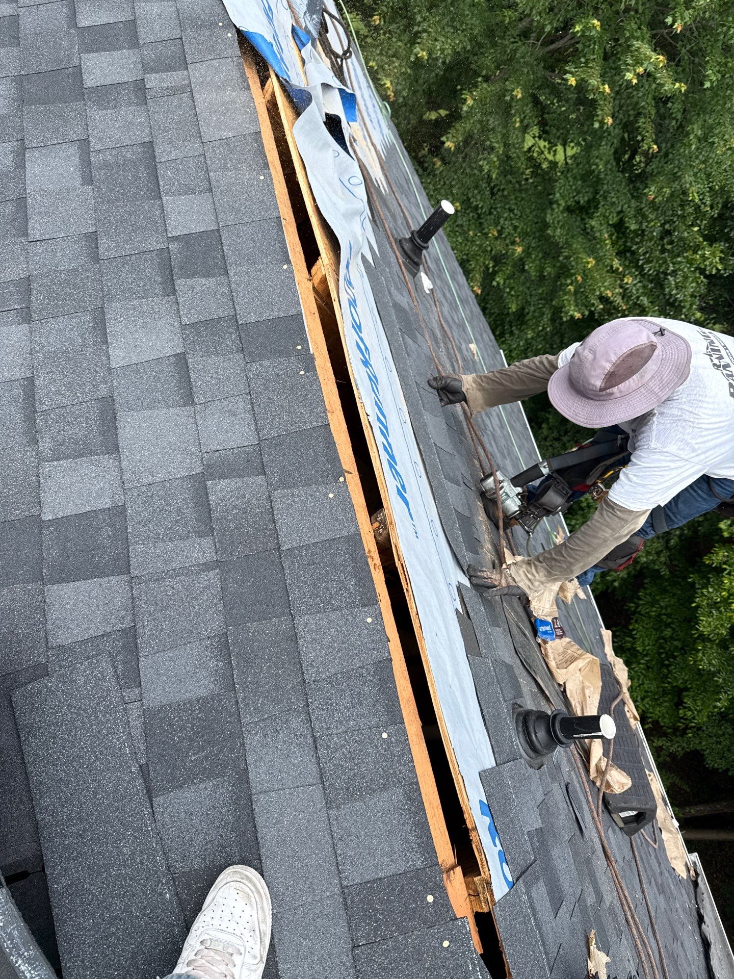Reston Roof Replacement with CertainTeed Landmark PRO in Max Def Moire Black by RM Banning, Inc.