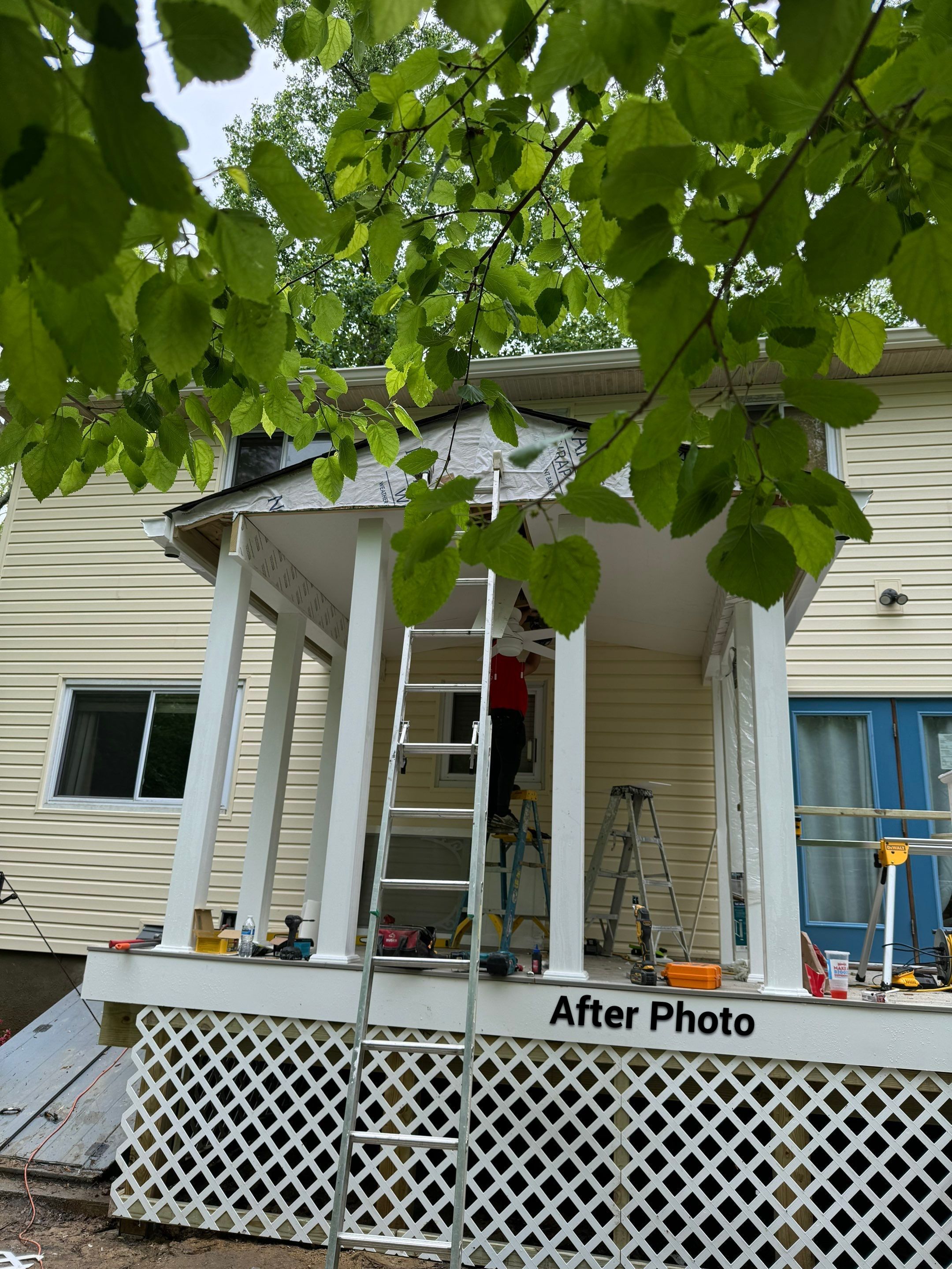 New Screen in cover porch  by Alpha Design Services
