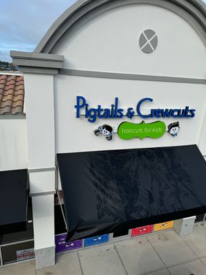 Pigtails & Crewcuts Channel Letters